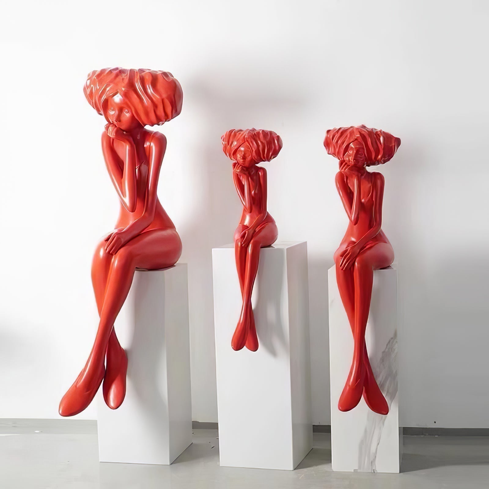 Lumenova Sculpture Girl Meditate Artistic - Letslighting