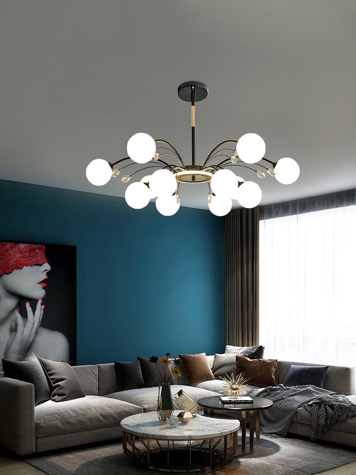 Lustra Pendant Lamp Glass Raindrop - Letslighting
