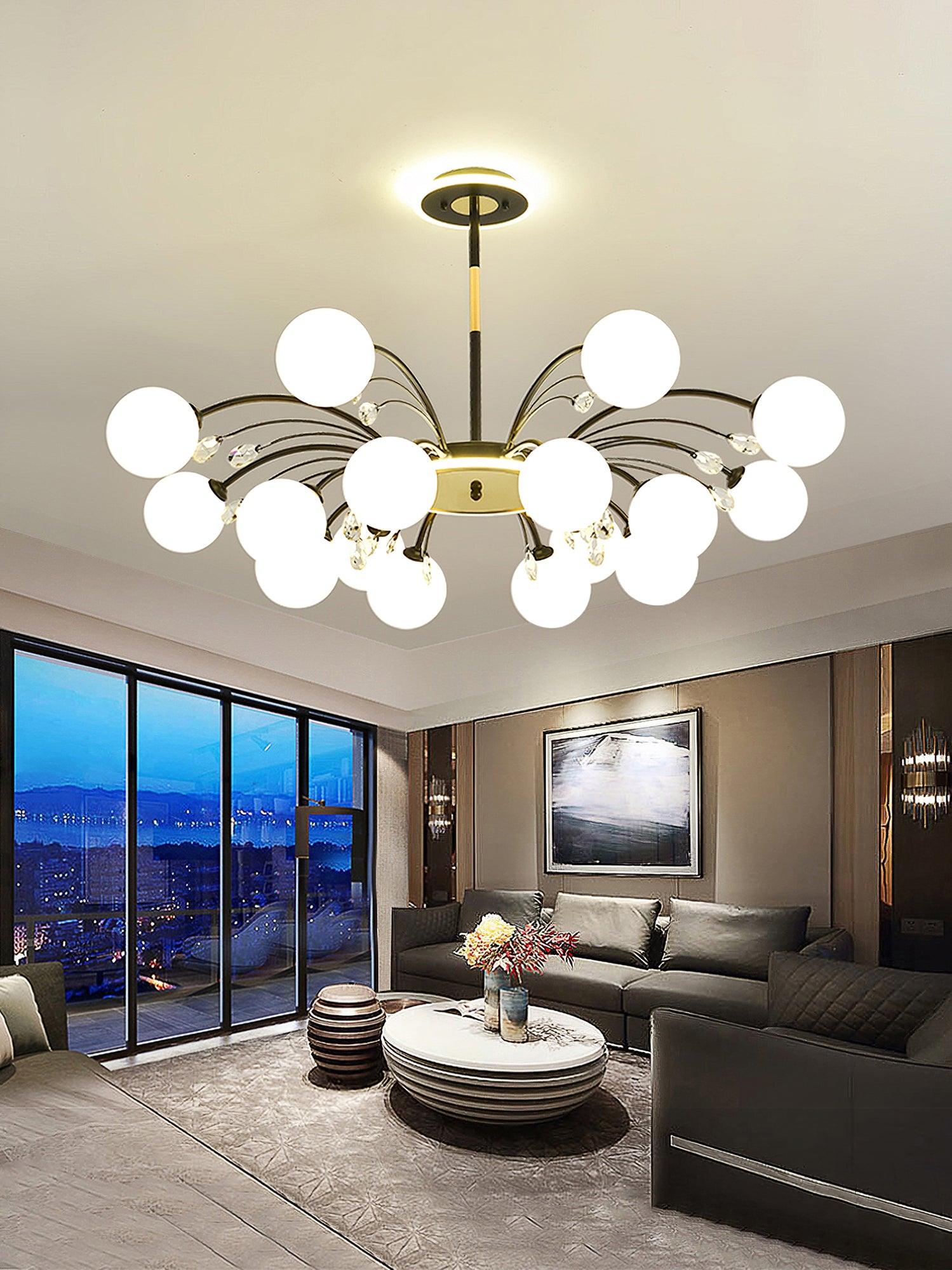 Lustra Pendant Lamp Glass Raindrop - Letslighting