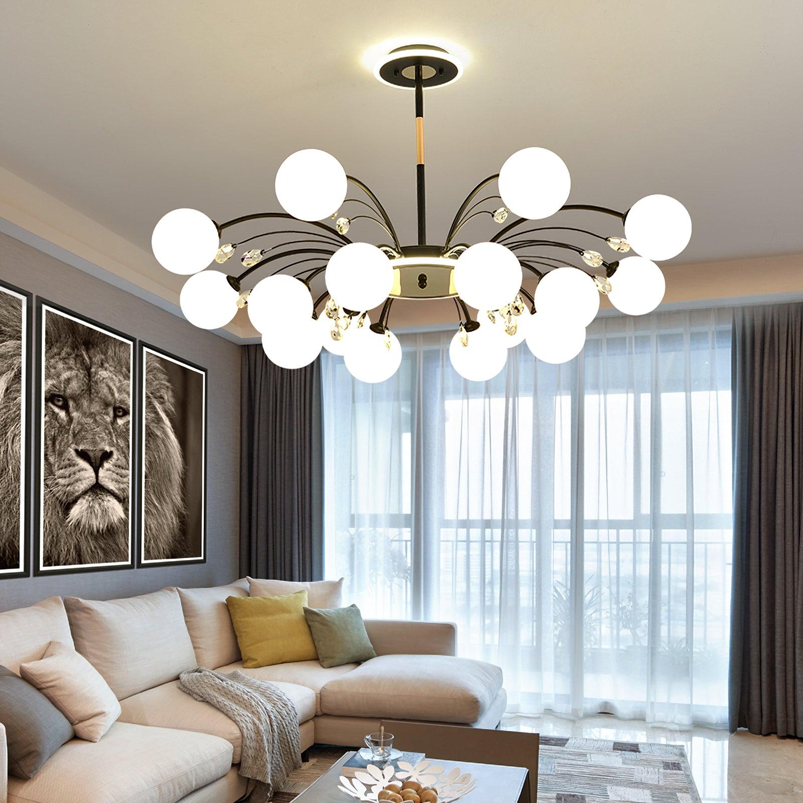 Lustra Pendant Lamp Glass Raindrop - Letslighting