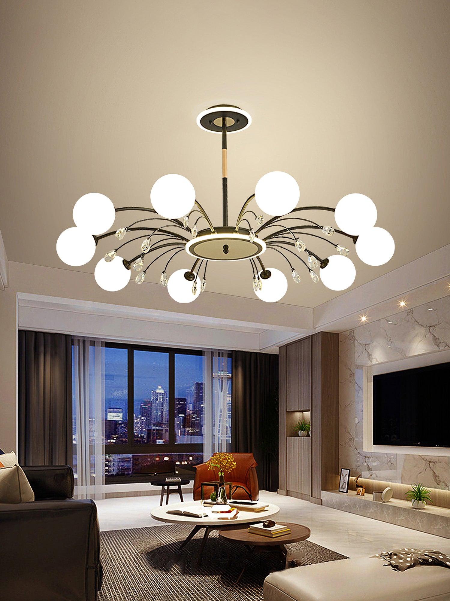 Lustra Pendant Lamp Glass Raindrop - Letslighting