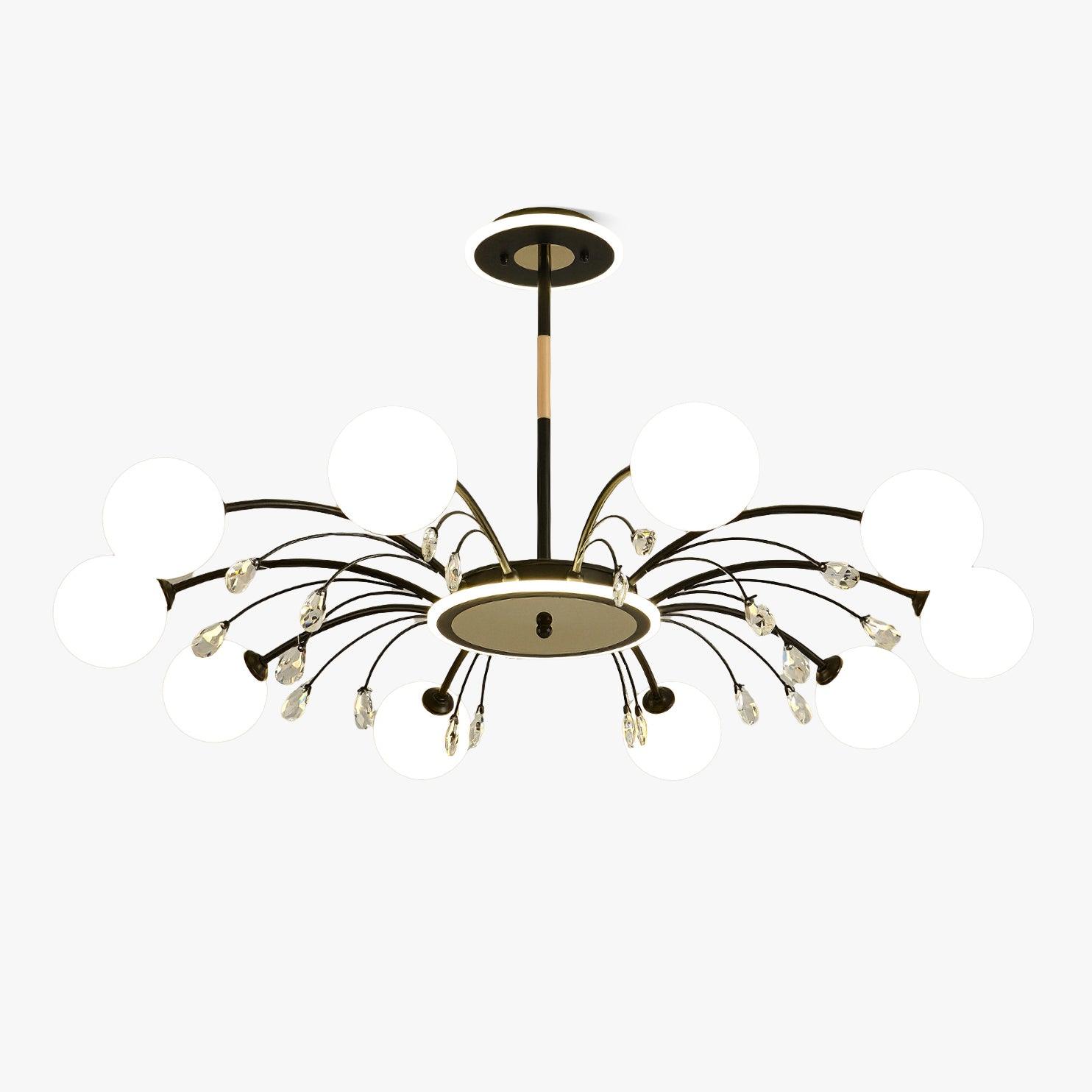 Lustra Pendant Lamp Glass Raindrop - Letslighting