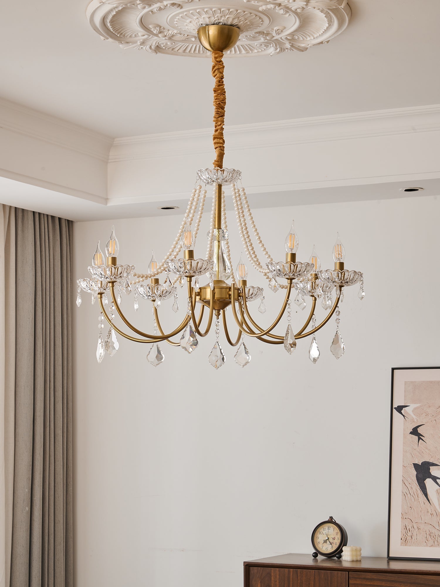 Cevaris Postmodern Luxury Pearl Glass Chandelier - Letslighting