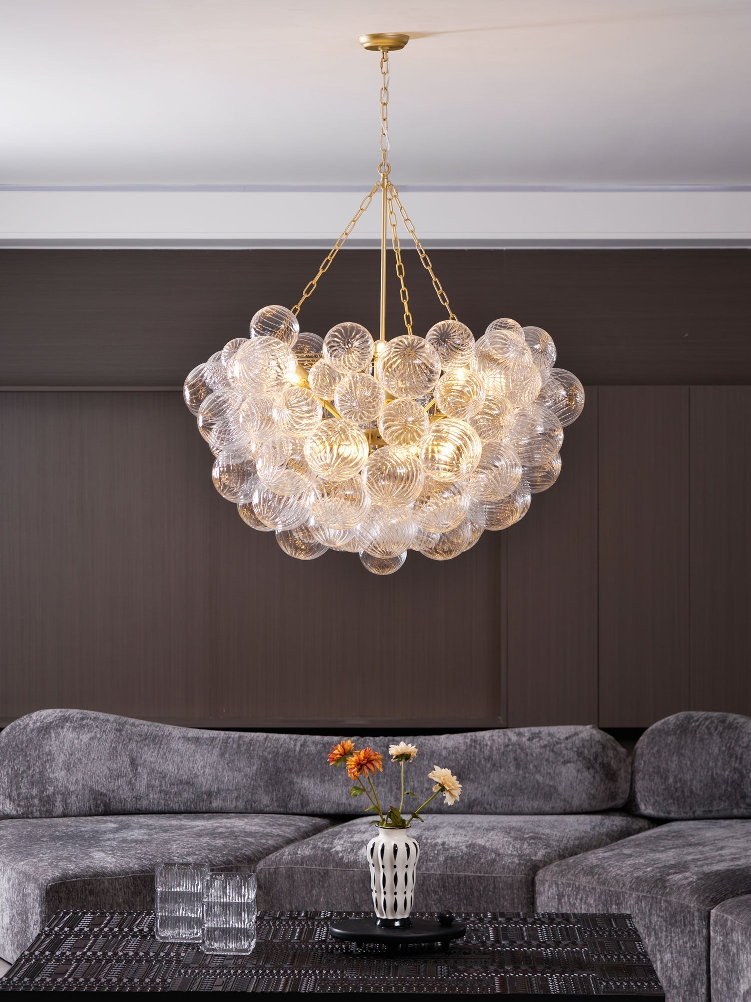 Aurora Chandelier Glass Ball Bubble Modern - Letslighting