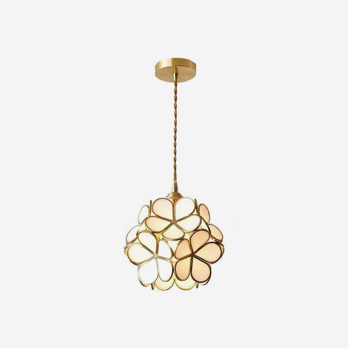 Lustra Pendant Lamp Glass Petal Shaped Kitchen - Letslighting