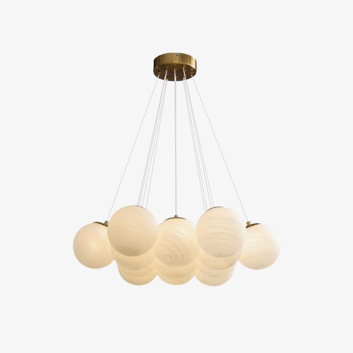 Lustra Chandelier Glass Cluster Frosted Glass - Letslighting