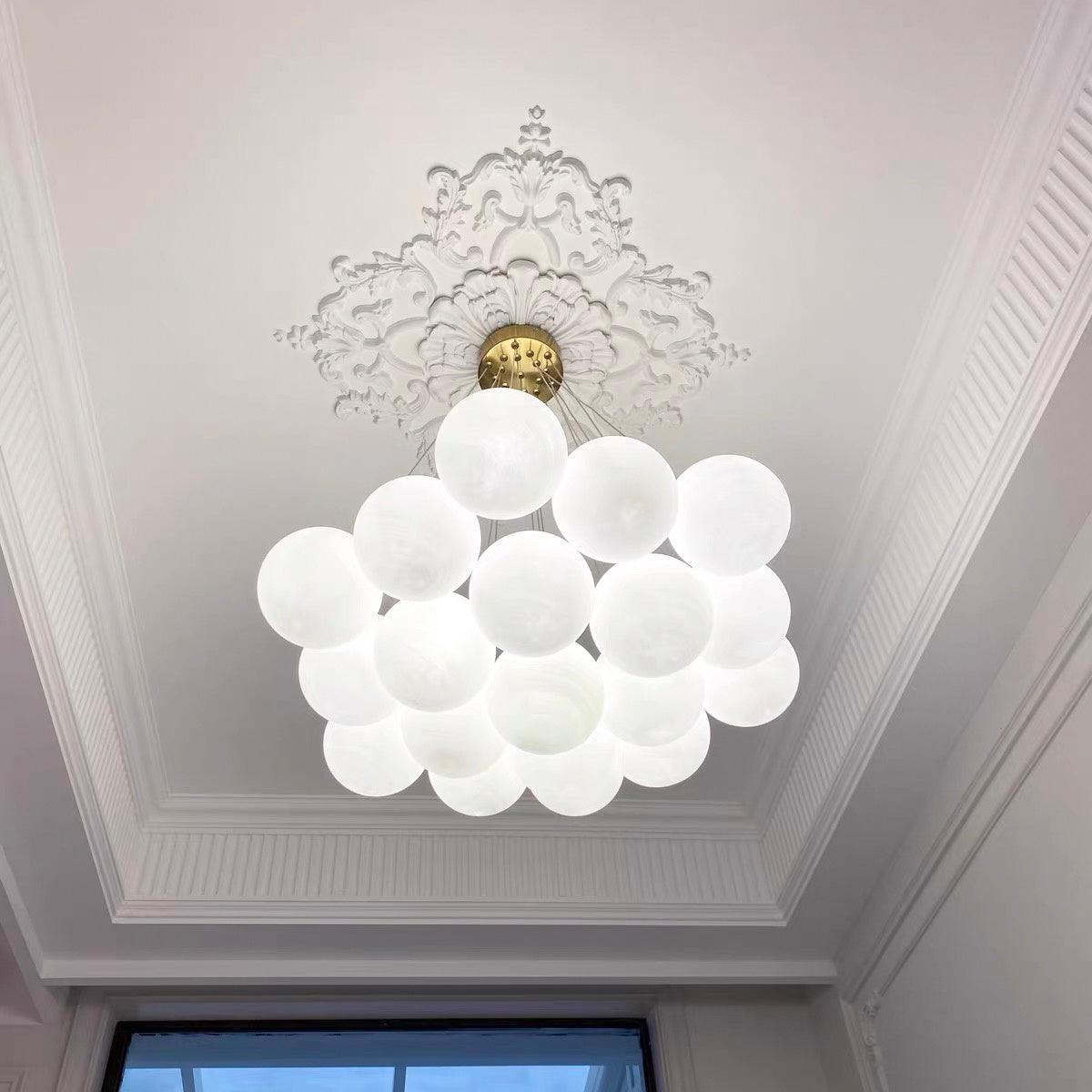 Lustra Chandelier Glass Cluster Frosted Glass - Letslighting