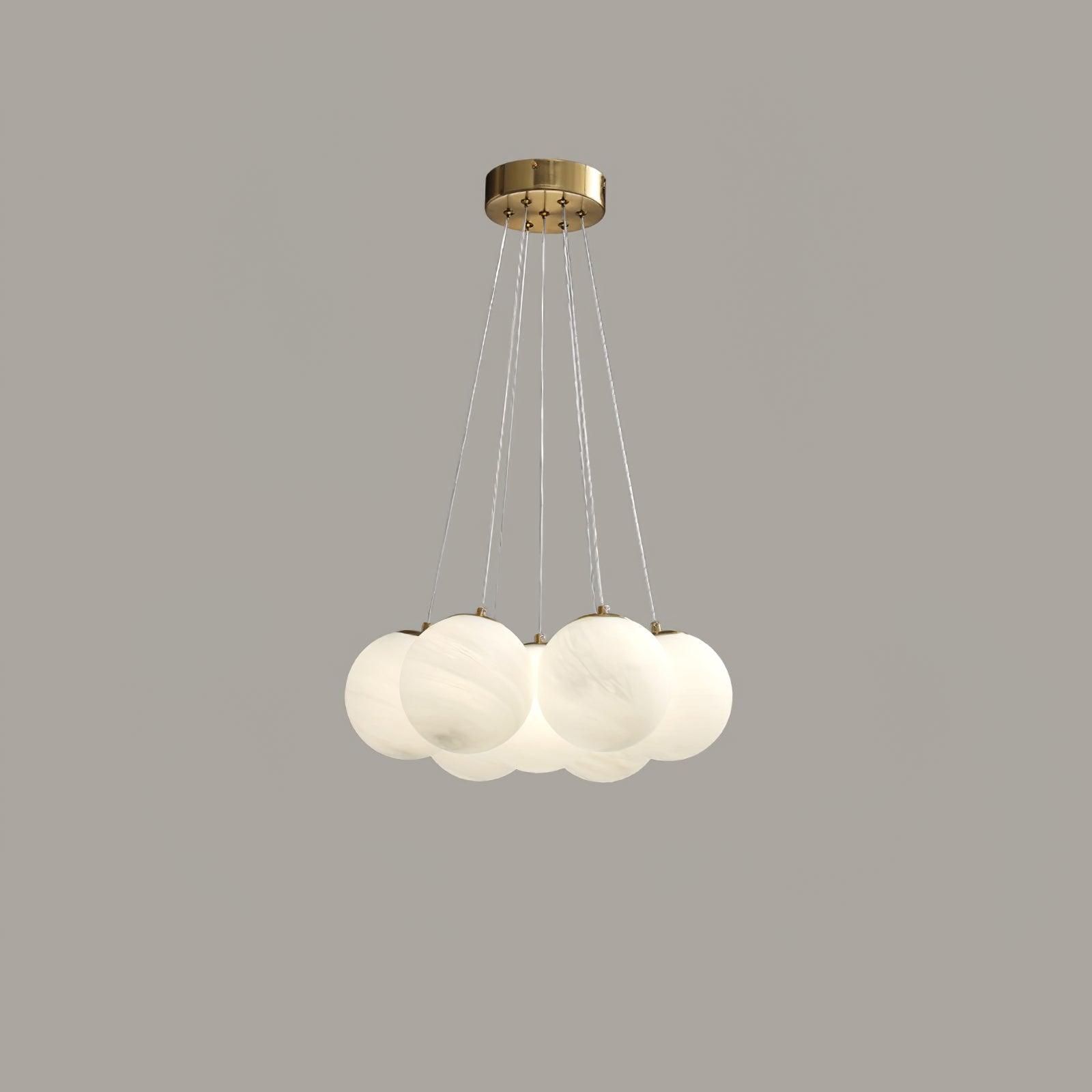 Lustra Chandelier Glass Cluster Frosted Glass - Letslighting