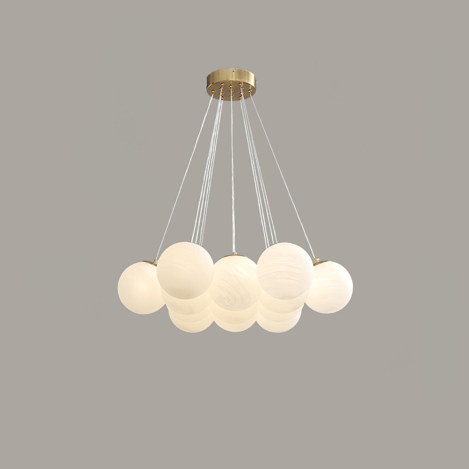 Lustra Chandelier Glass Cluster Frosted Glass - Letslighting