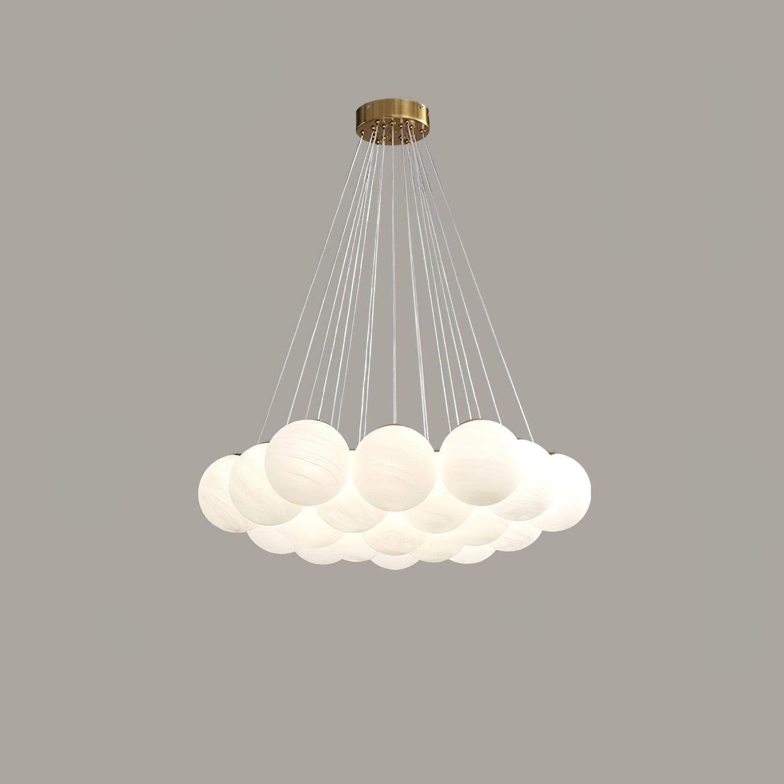 Lustra Chandelier Glass Cluster Frosted Glass - Letslighting