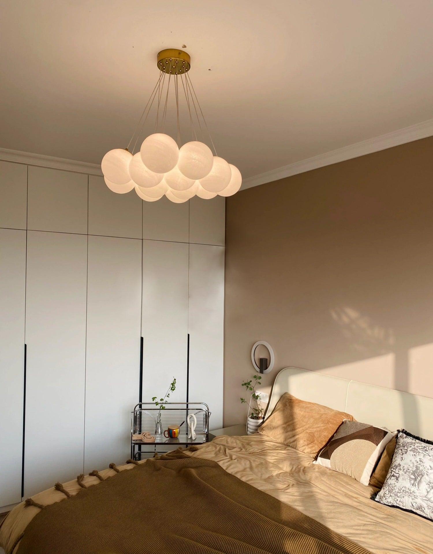 Lustra Chandelier Glass Cluster Frosted Glass - Letslighting