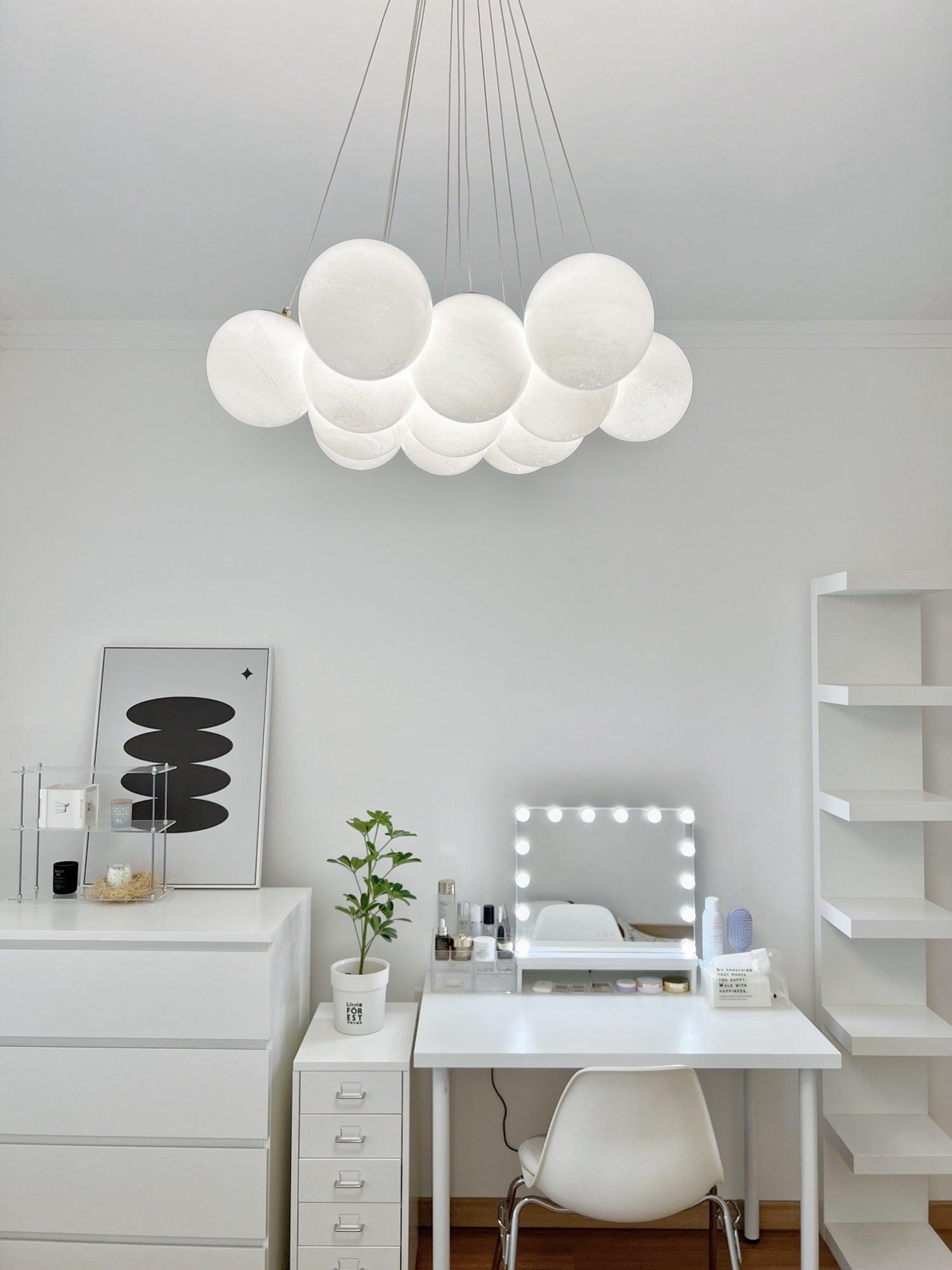 Lustra Chandelier Glass Cluster Frosted Glass - Letslighting