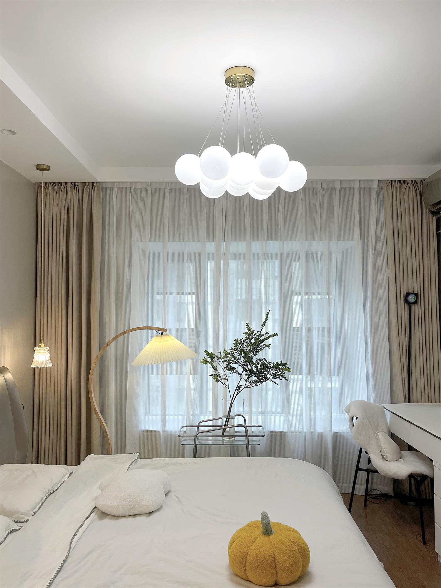 Lustra Chandelier Glass Cluster Frosted Glass - Letslighting