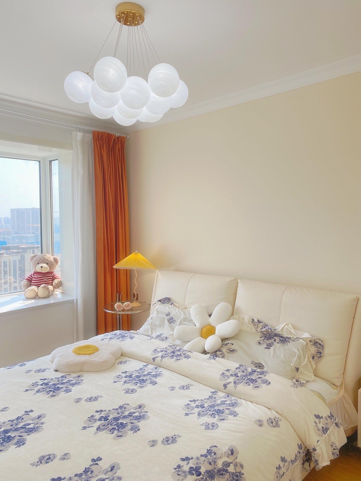 Lustra Chandelier Glass Cluster Frosted Glass - Letslighting