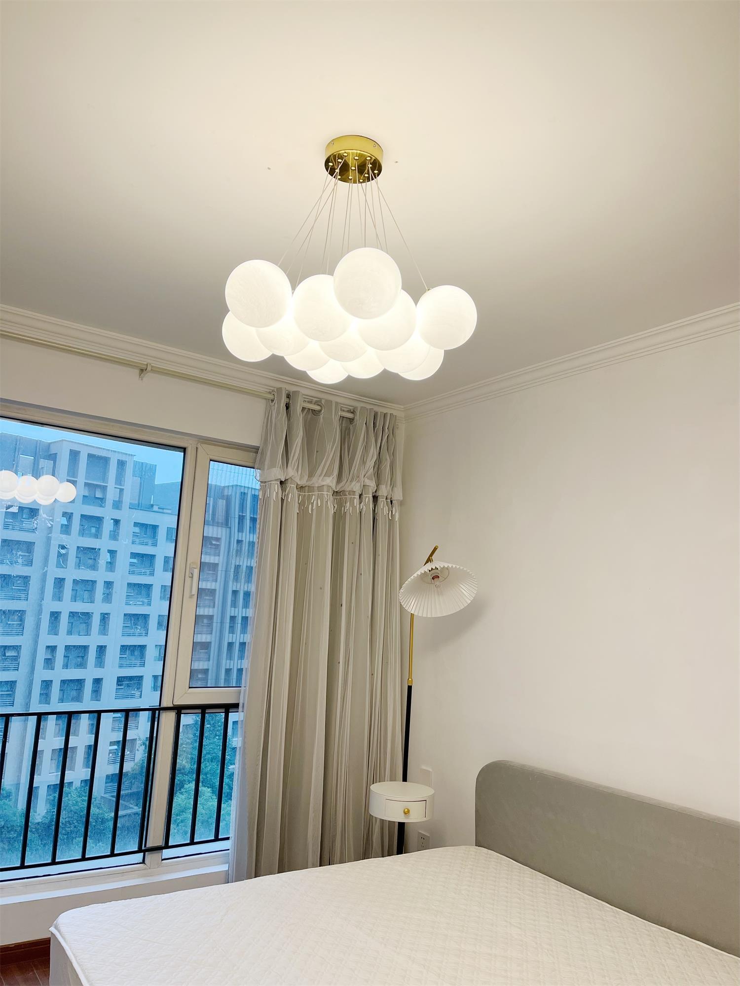 Lustra Chandelier Glass Cluster Frosted Glass - Letslighting