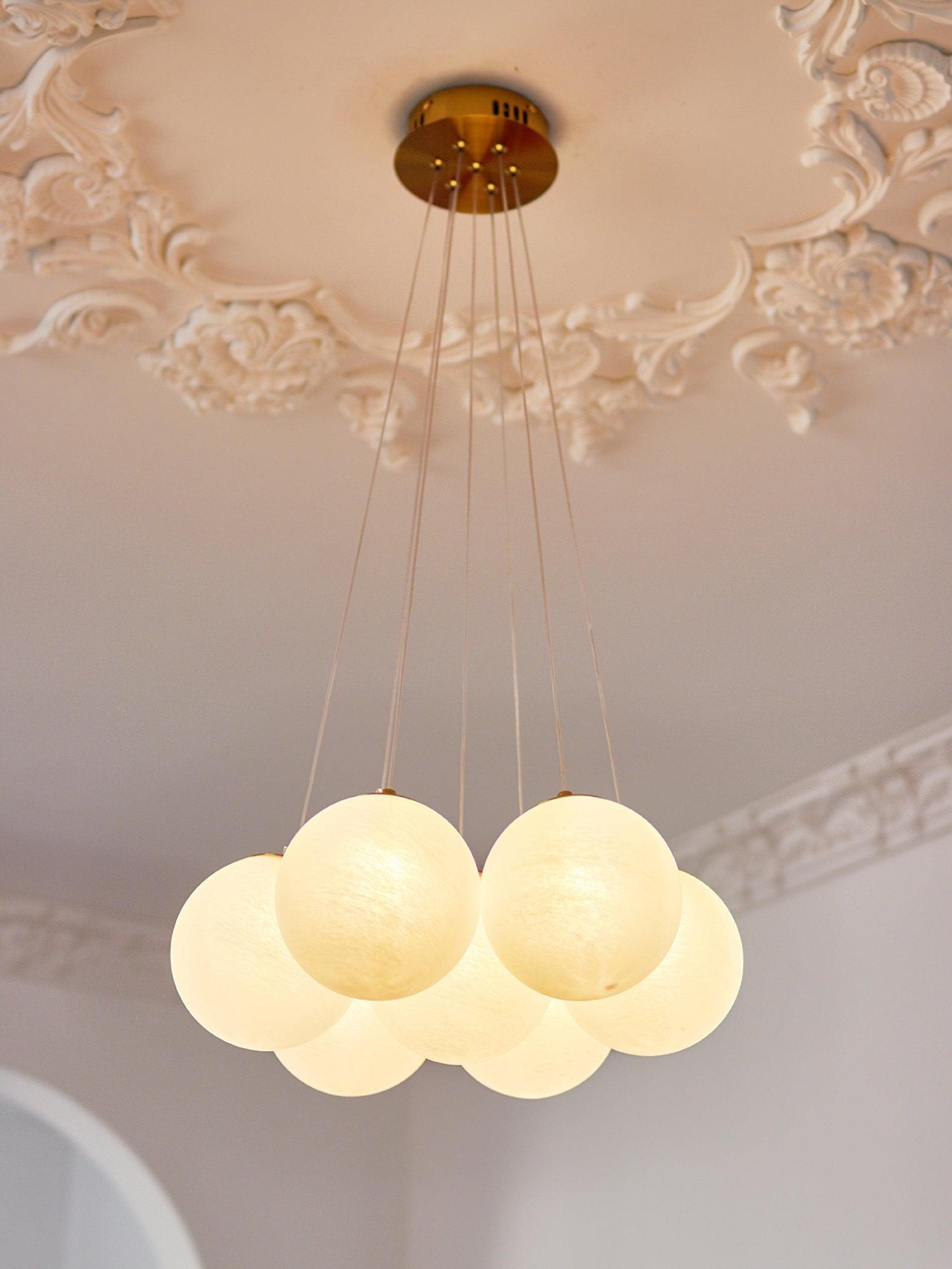 Lustra Chandelier Glass Cluster Frosted Glass - Letslighting
