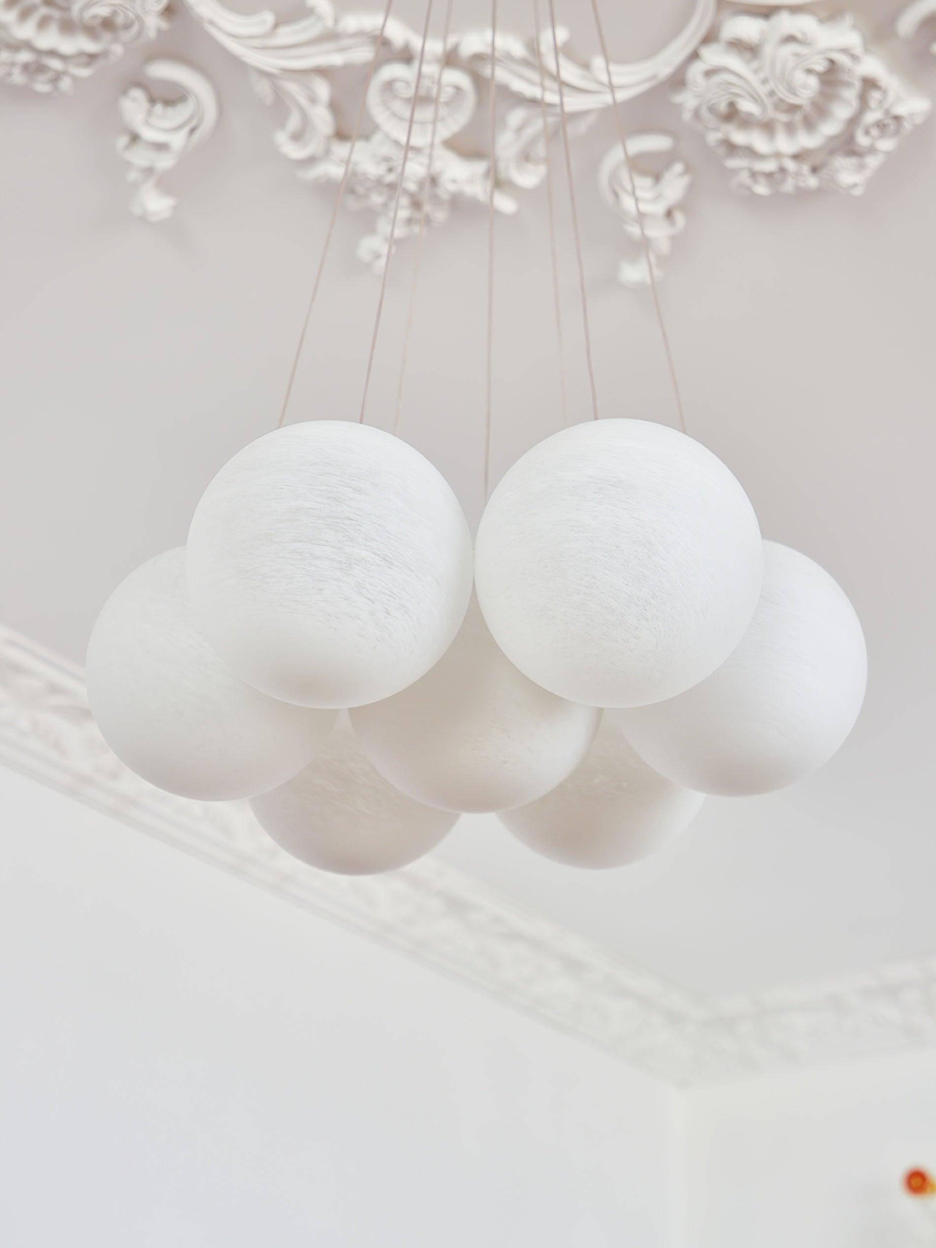 Lustra Chandelier Glass Cluster Frosted Glass - Letslighting