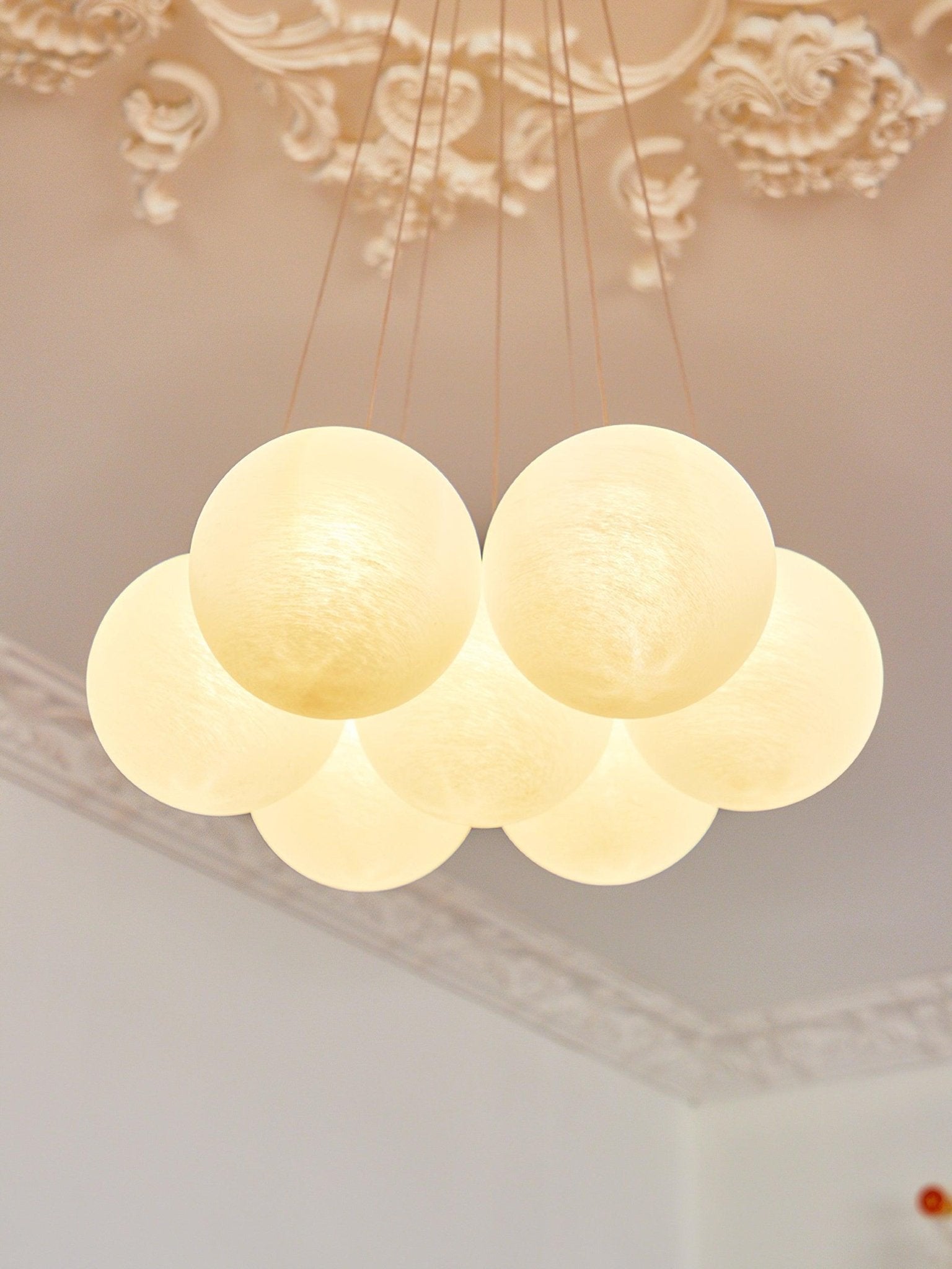 Lustra Chandelier Glass Cluster Frosted Glass - Letslighting