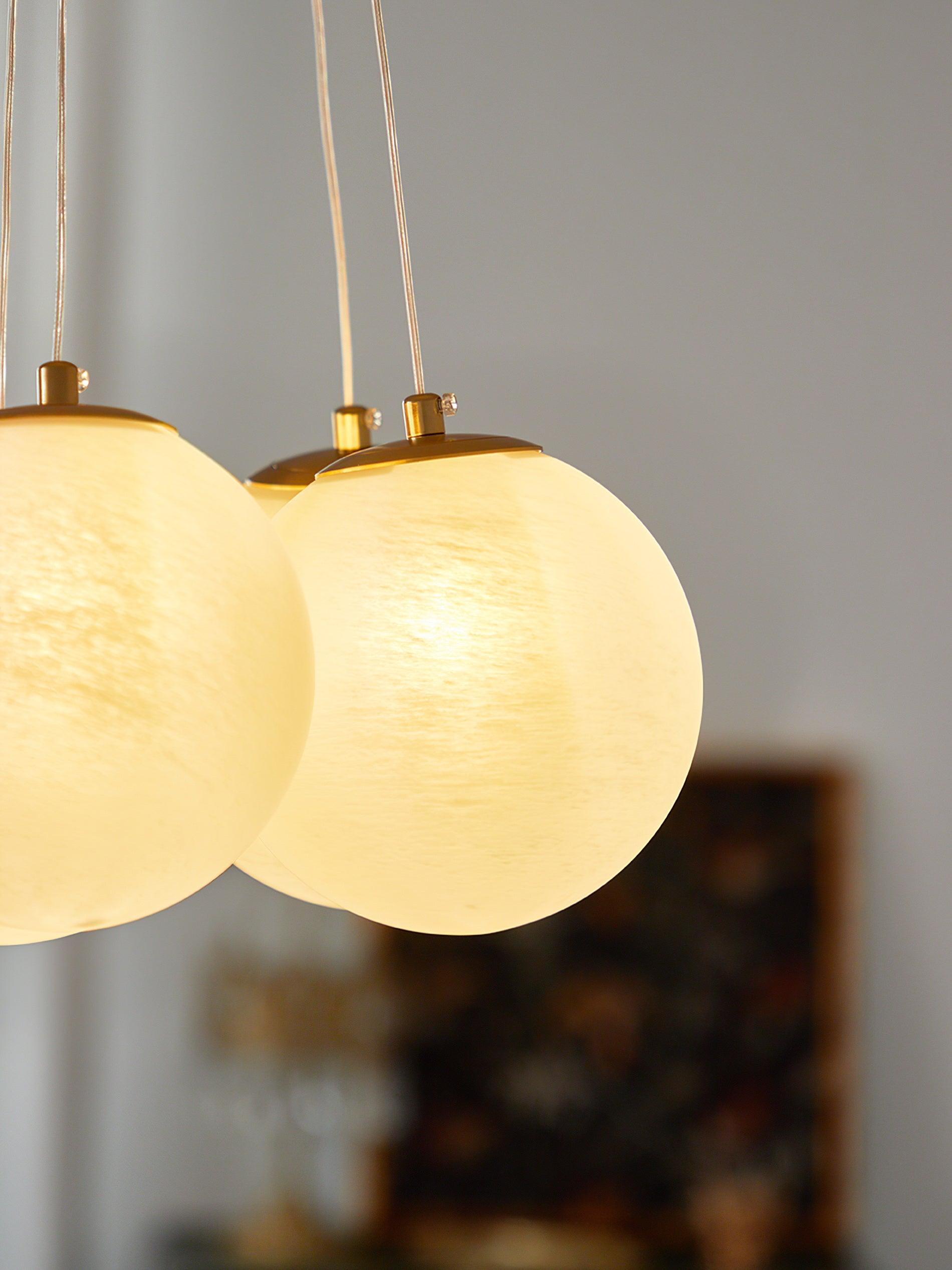 Lustra Chandelier Glass Cluster Frosted Glass - Letslighting
