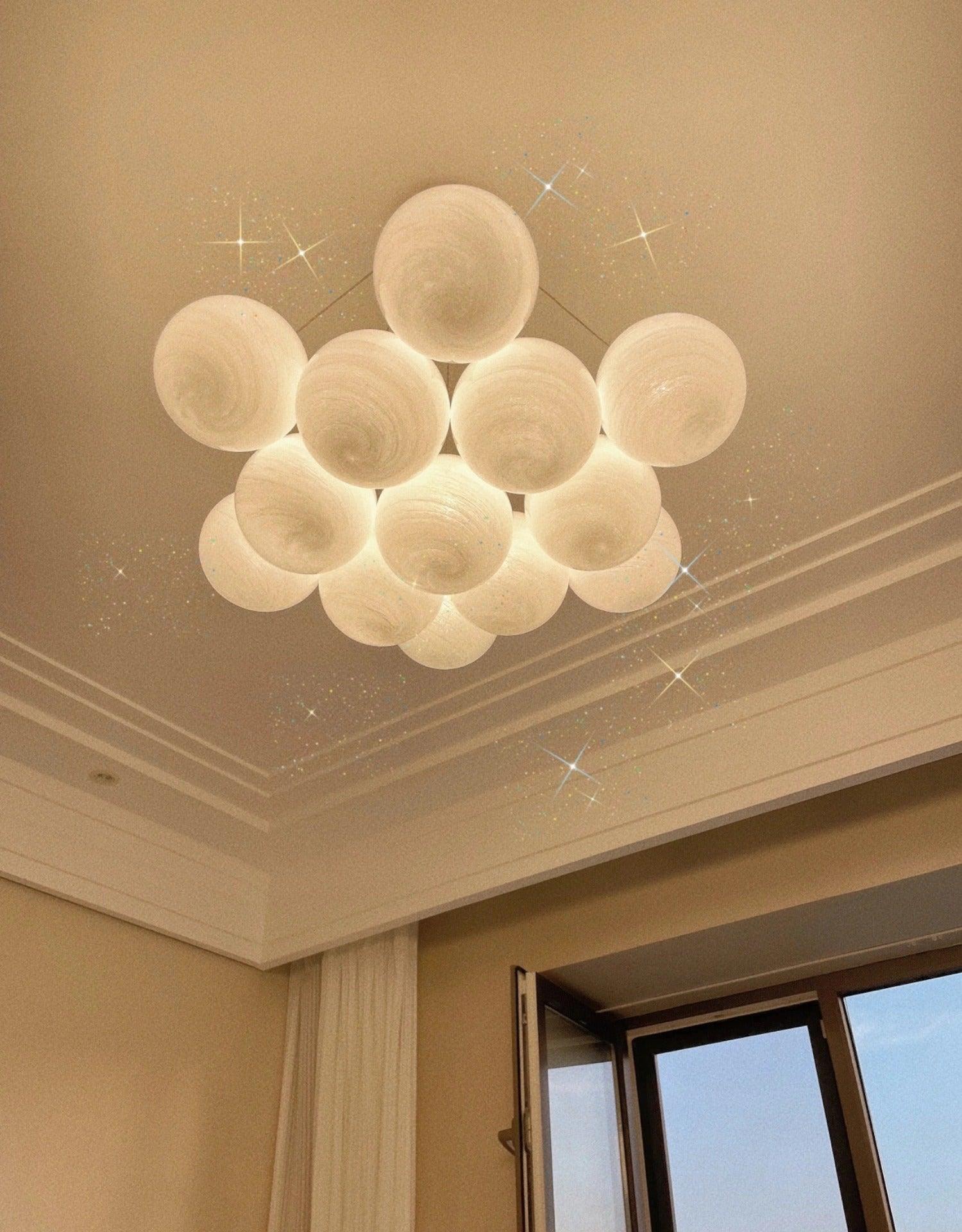 Lustra Chandelier Glass Cluster Frosted Glass - Letslighting