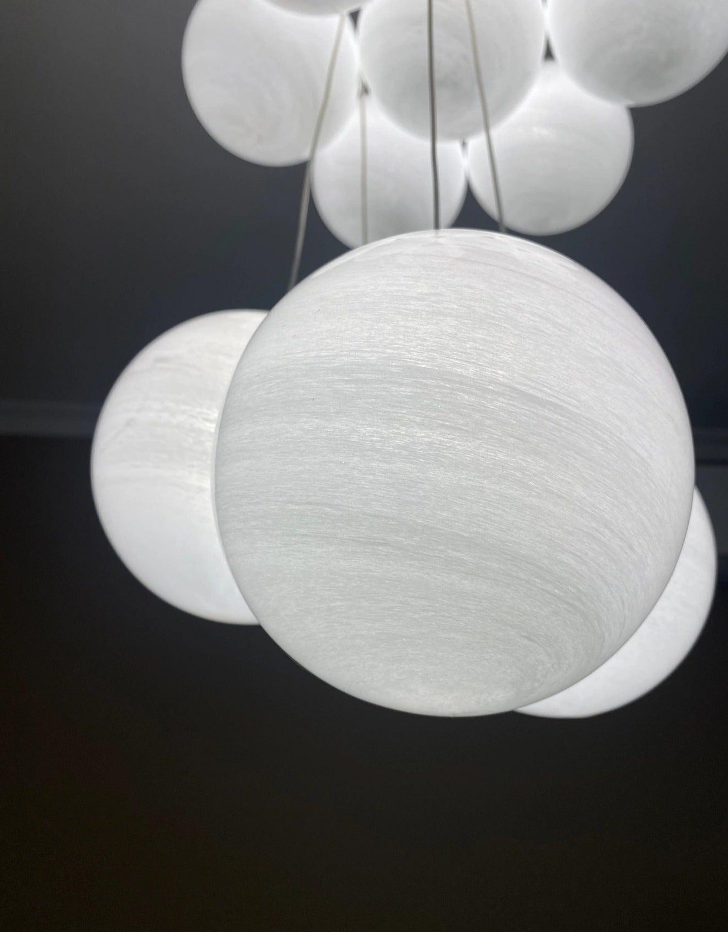 Lustra Chandelier Glass Cluster Frosted Glass - Letslighting