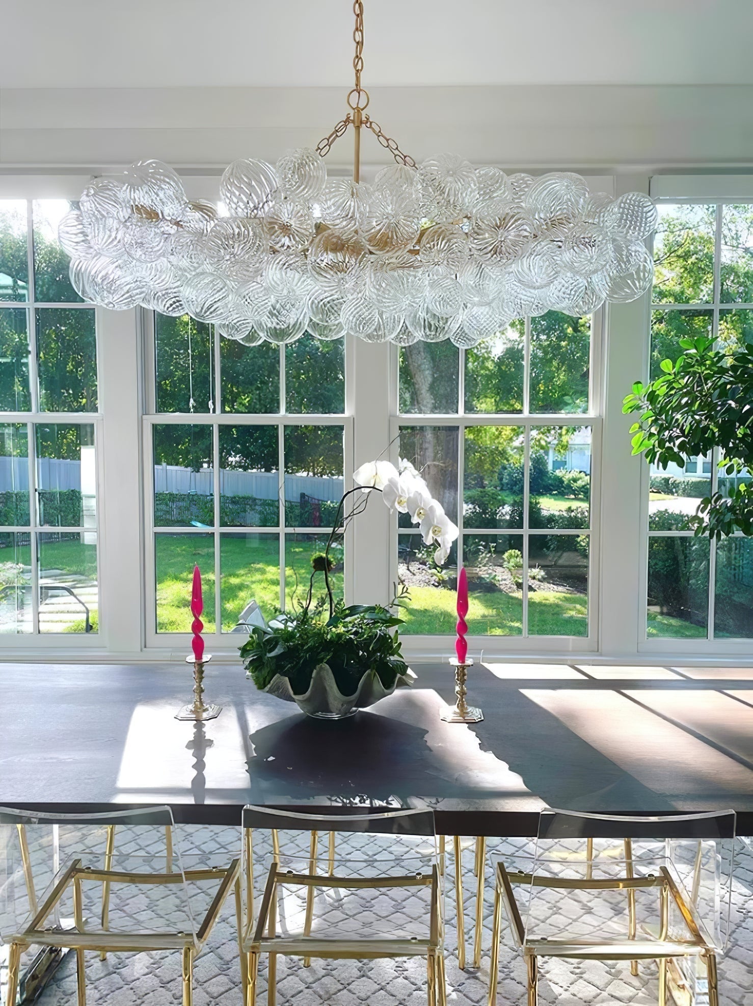 Aurora Chandelier Glass Ball Bubble Modern - Letslighting