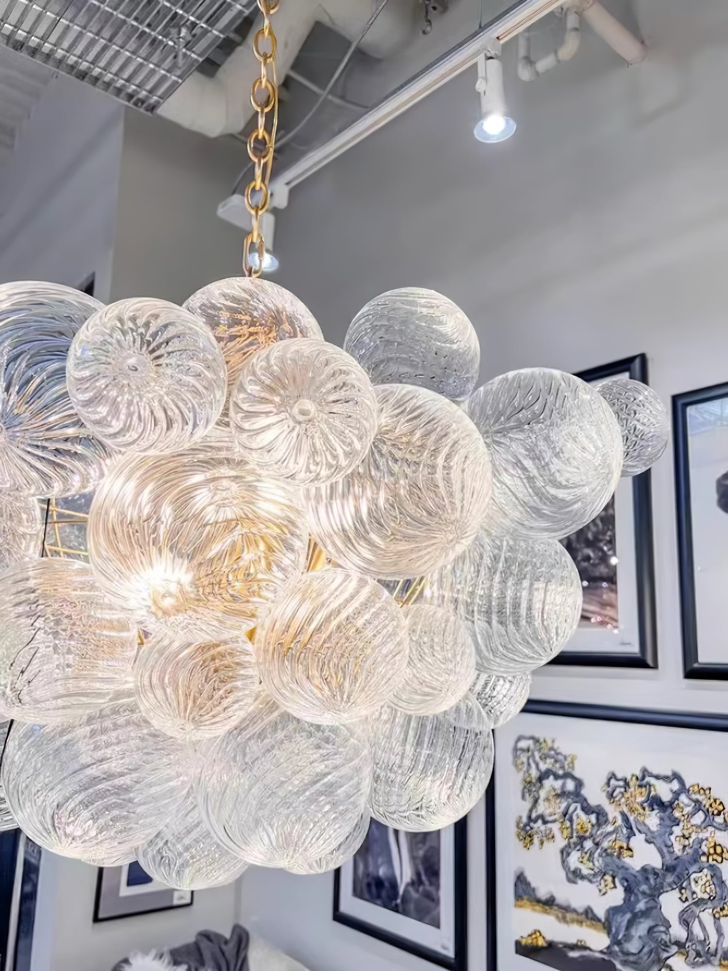 Aurora Chandelier Glass Ball Bubble Modern - Letslighting