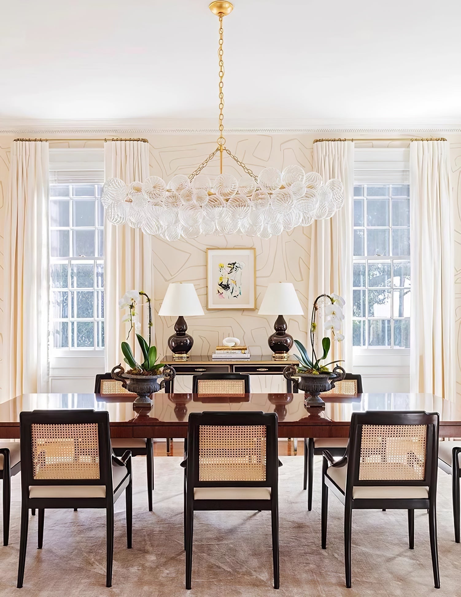 Aurora Chandelier Glass Ball Bubble Modern - Letslighting