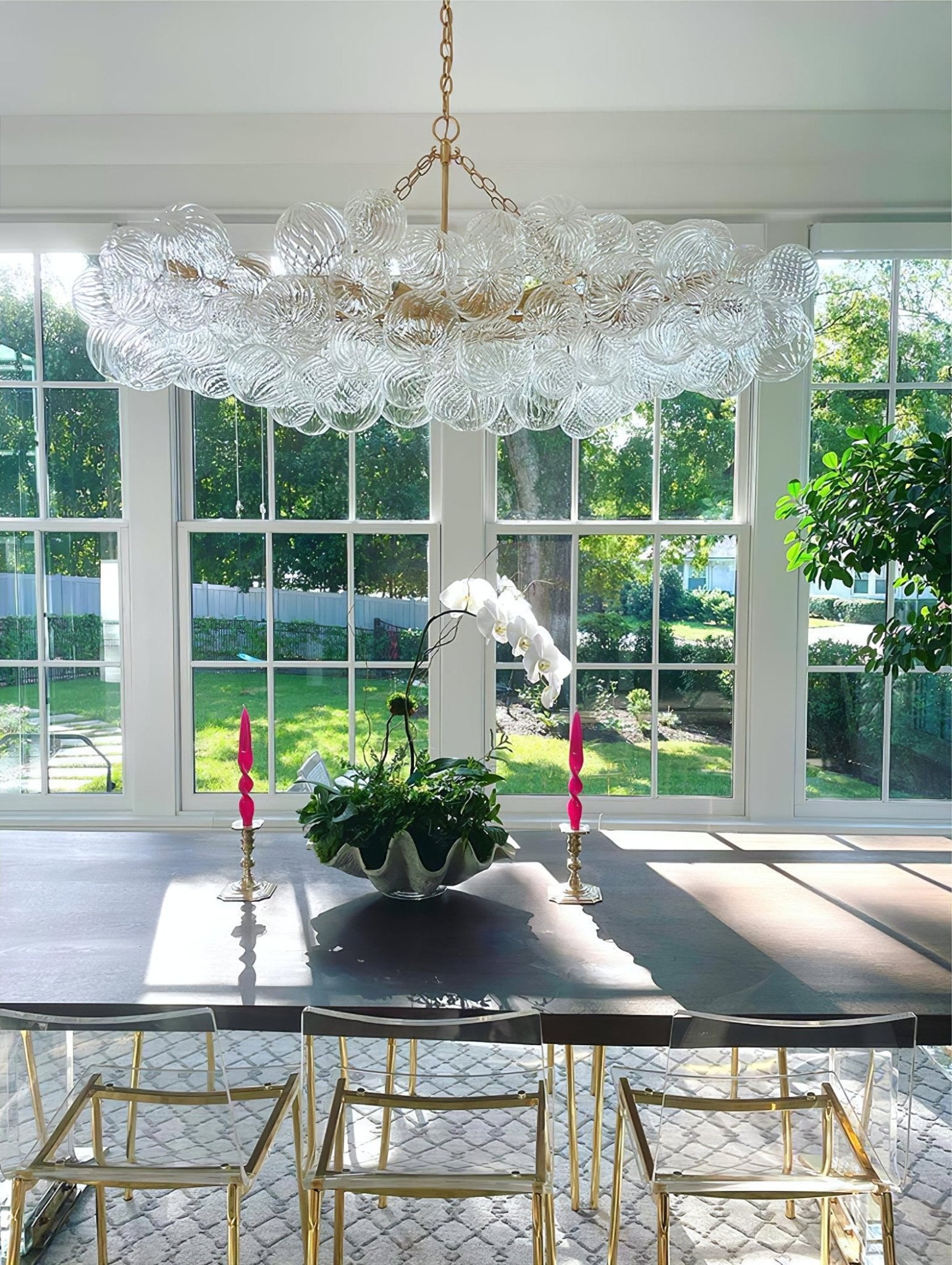 Aurora Chandelier Glass Ball Bubble Modern - Letslighting