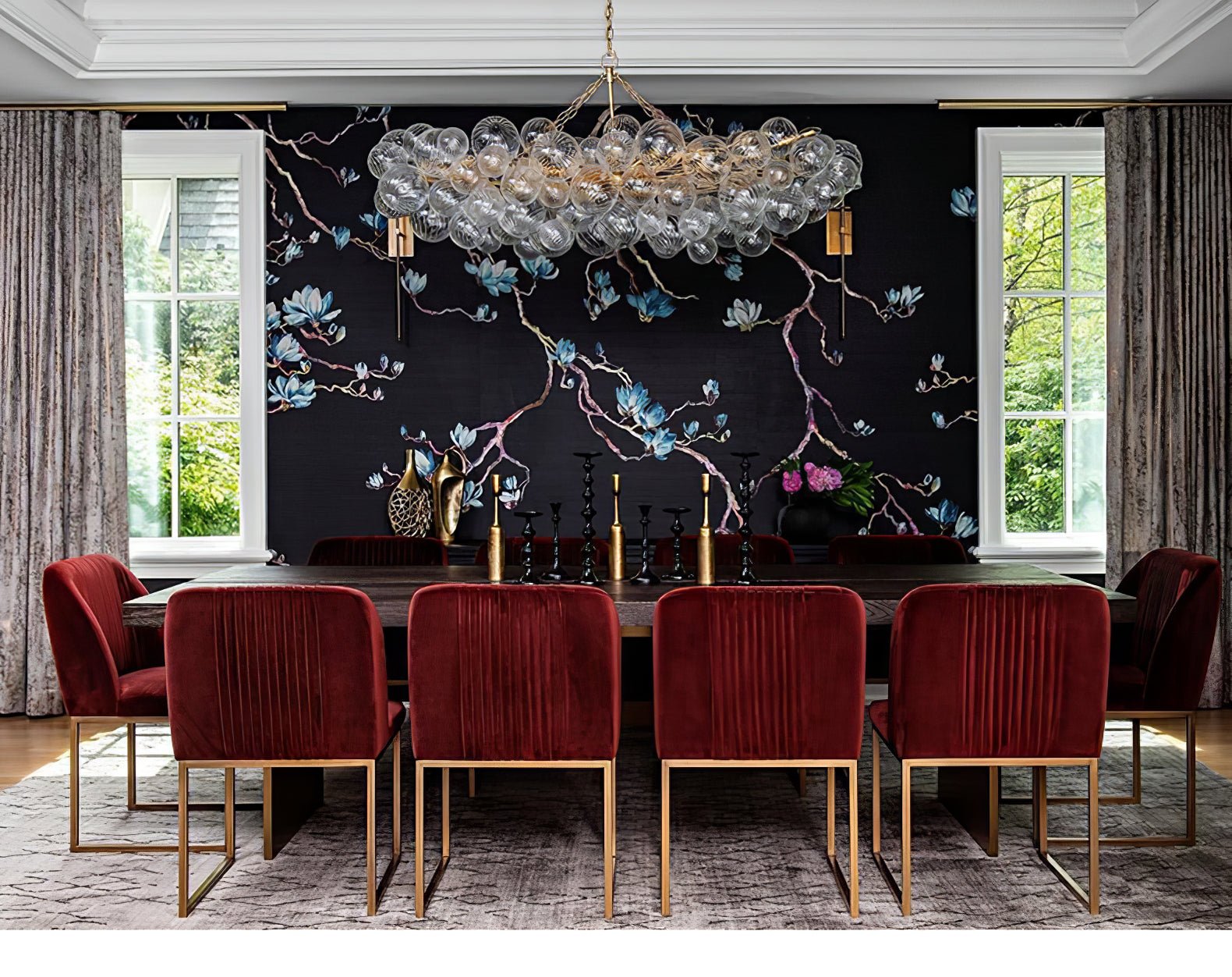 Aurora Chandelier Glass Ball Bubble Modern - Letslighting