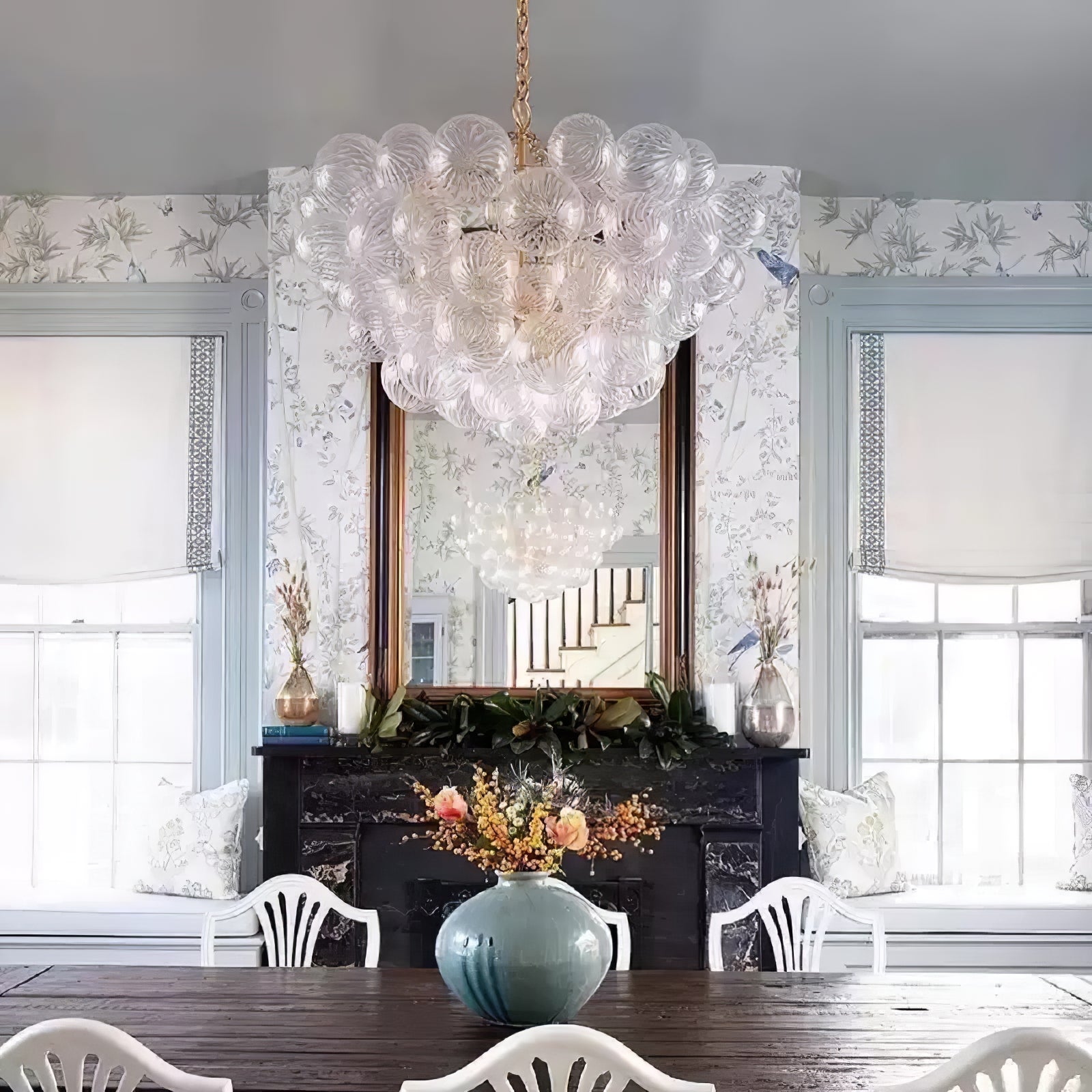 Aurora Chandelier Glass Ball Bubble Modern - Letslighting