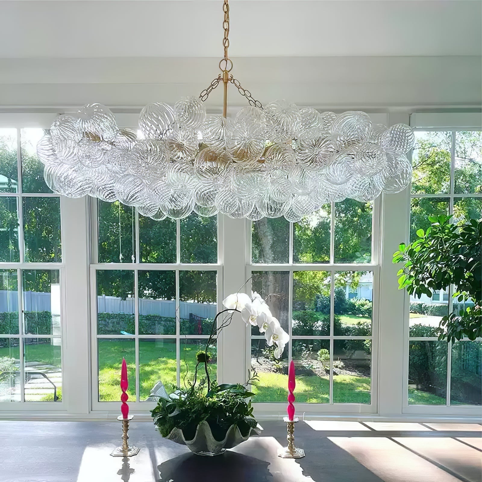Aurora Chandelier Glass Ball Bubble Modern - Letslighting