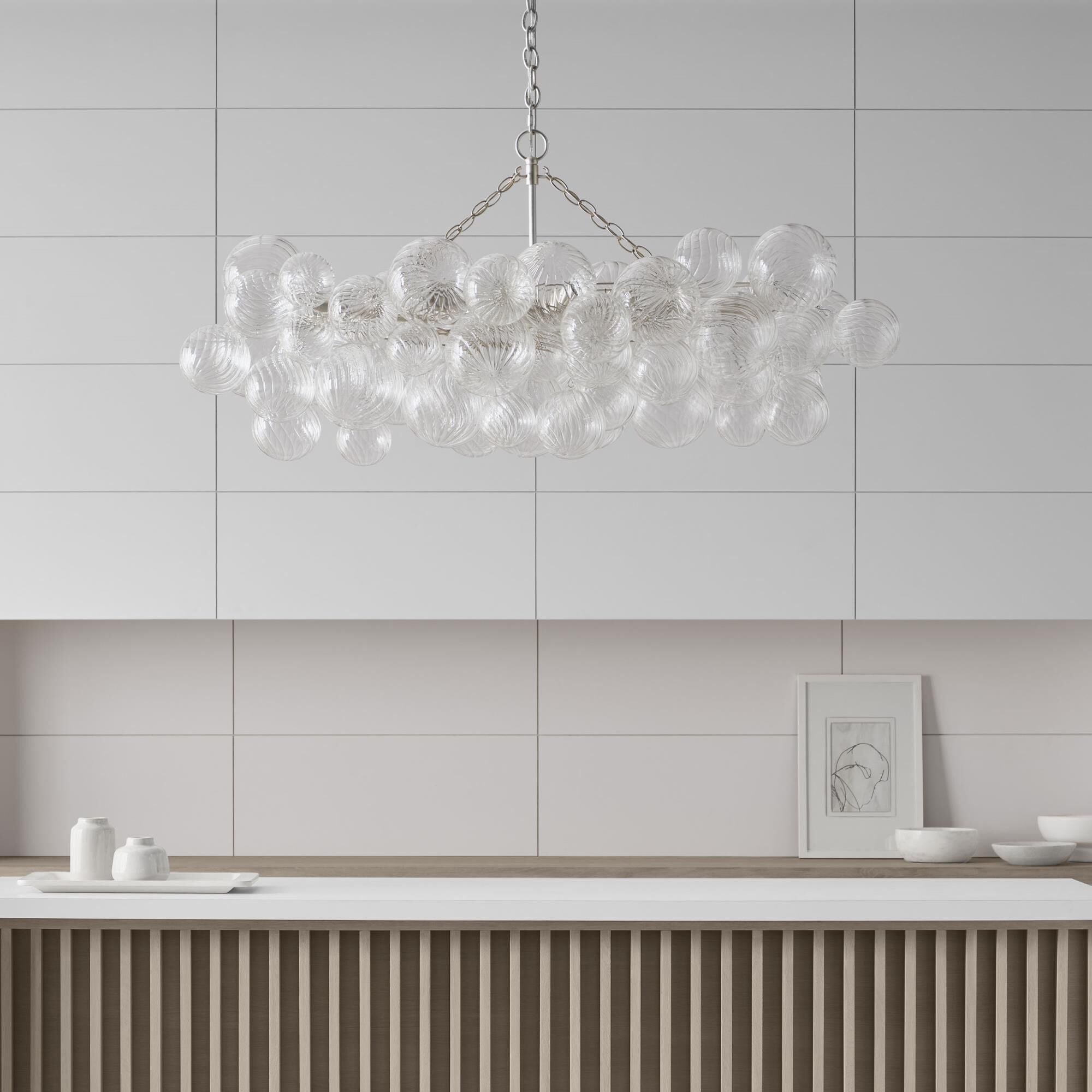 Aurora Chandelier Glass Ball Bubble Modern - Letslighting