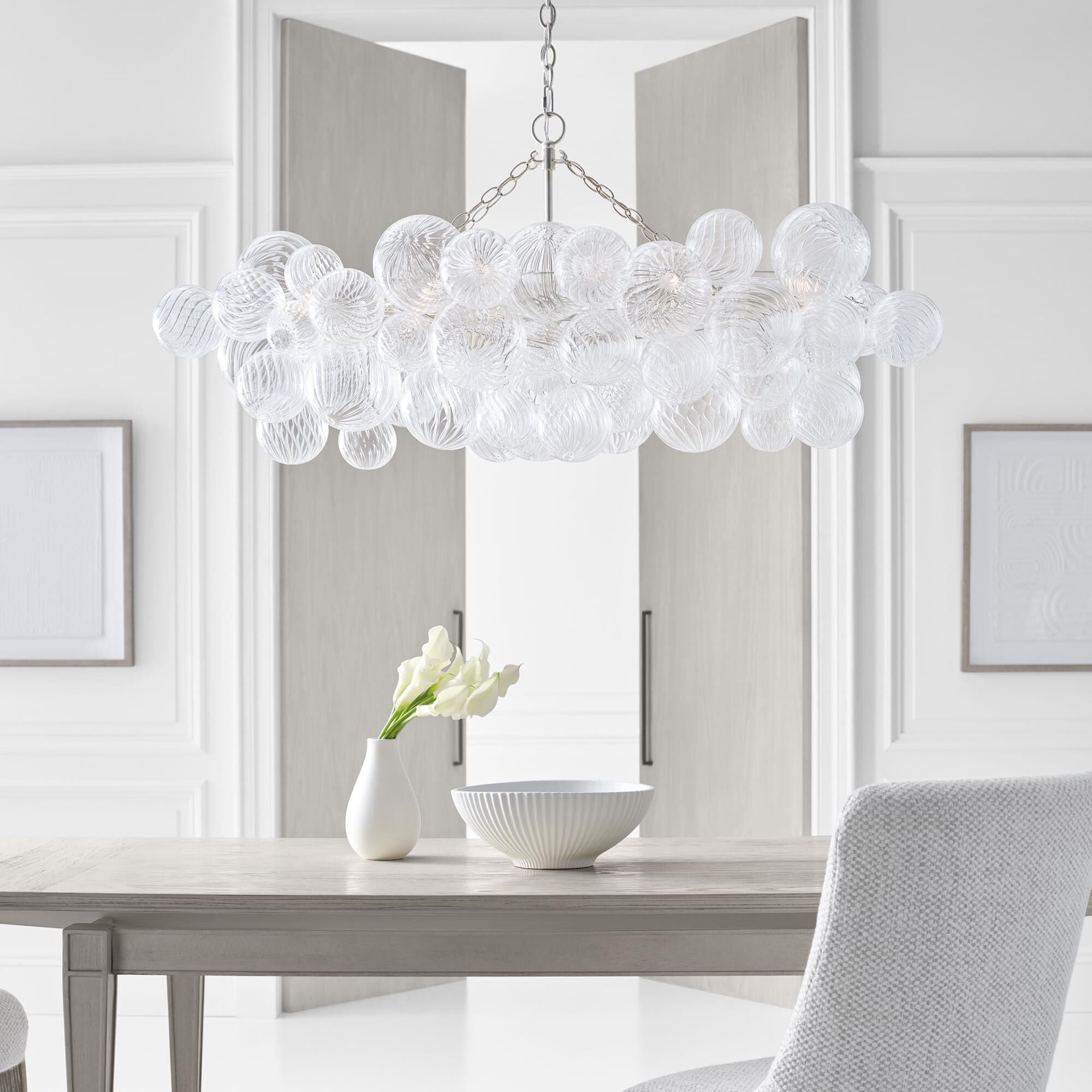 Aurora Chandelier Glass Ball Bubble Modern - Letslighting