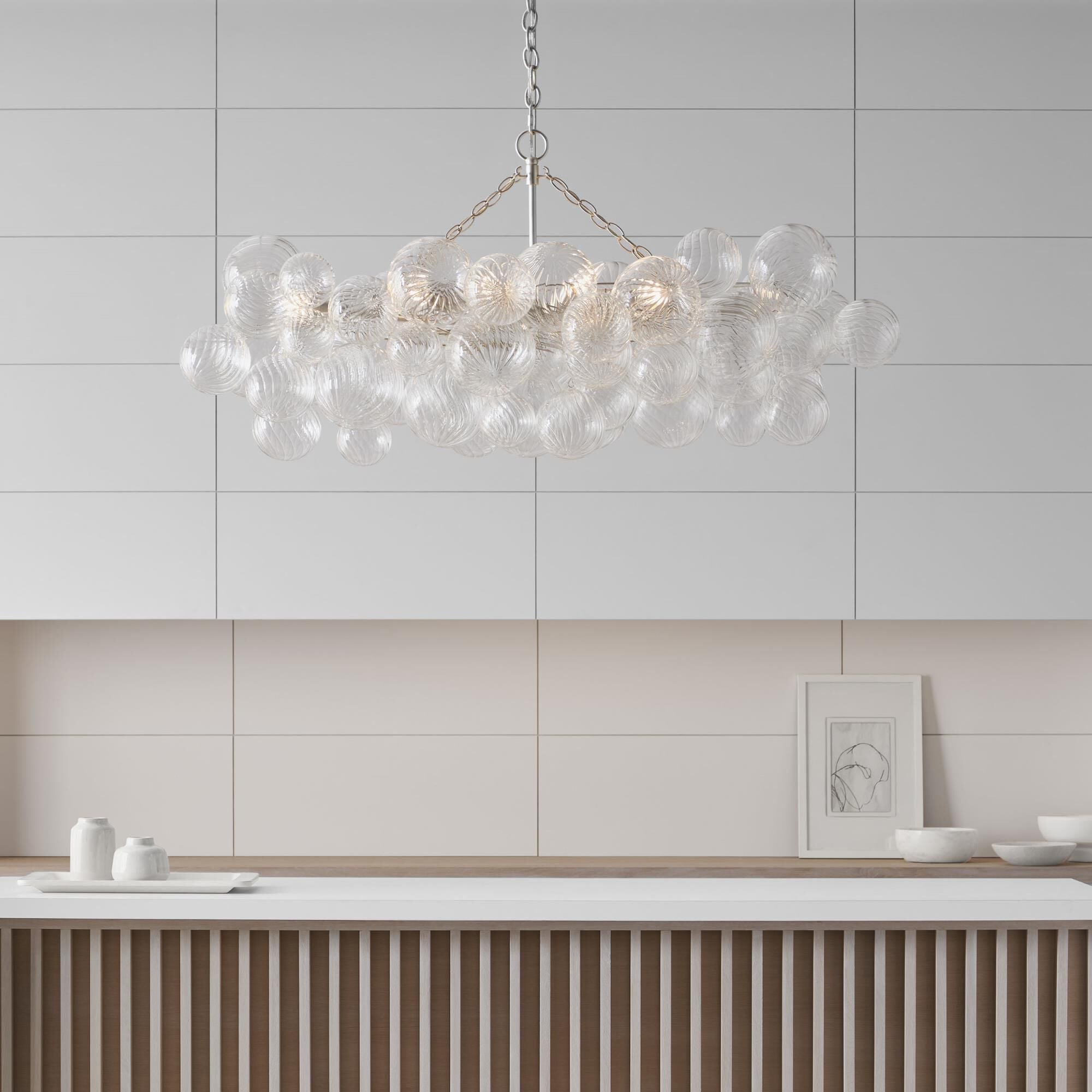 Aurora Chandelier Glass Ball Bubble Modern - Letslighting
