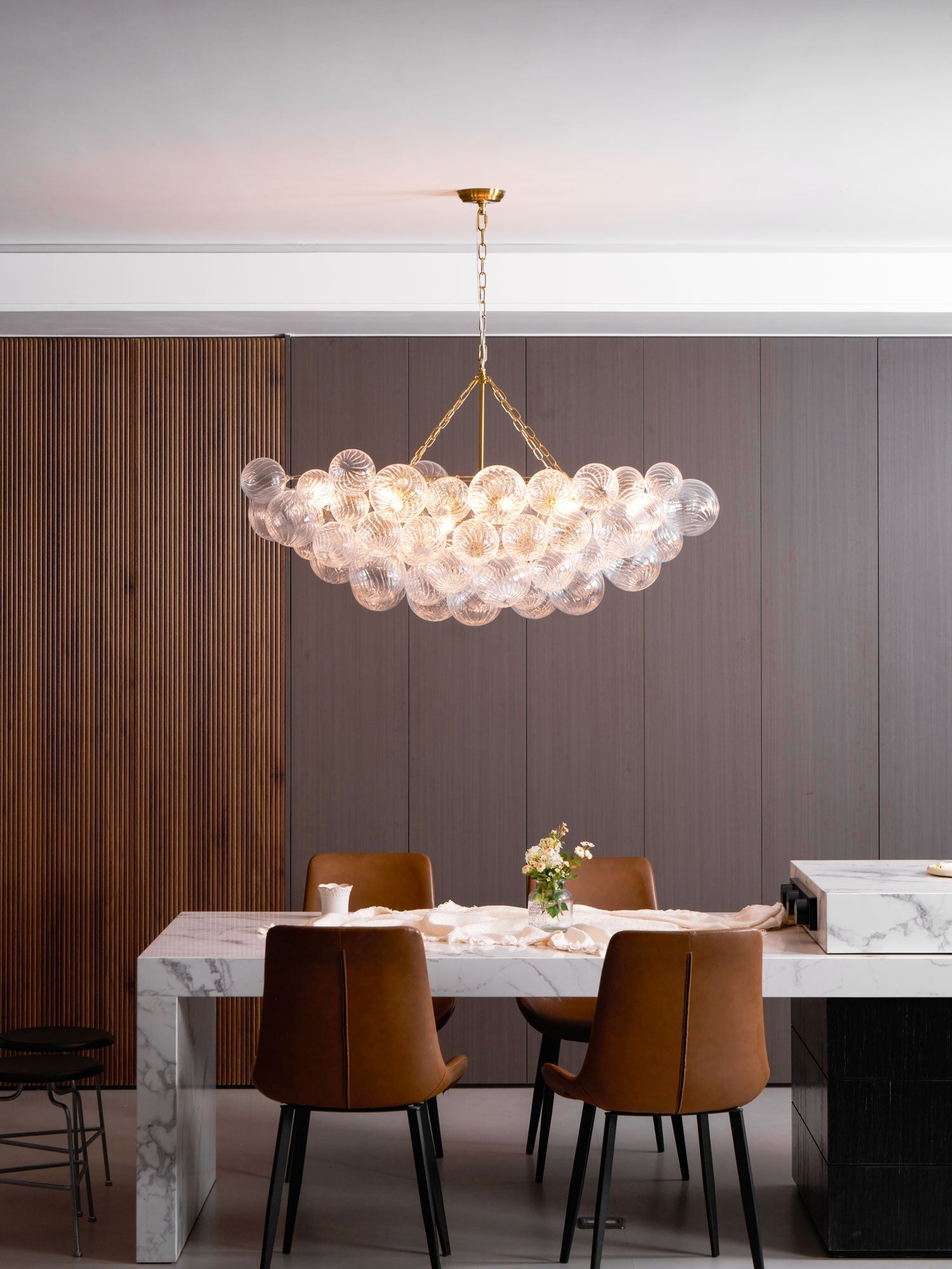 Aurora Chandelier Glass Ball Bubble Modern - Letslighting