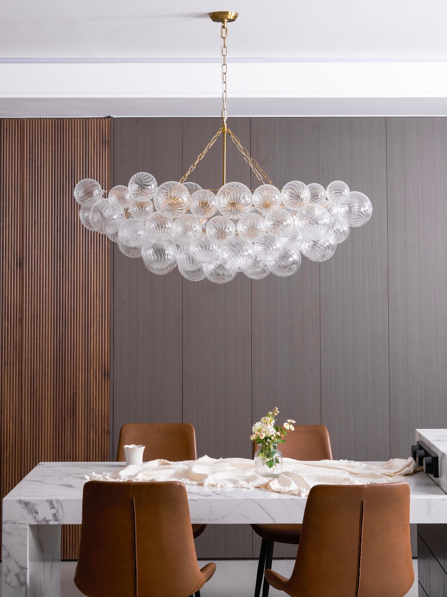 Aurora Chandelier Glass Ball Bubble Modern - Letslighting
