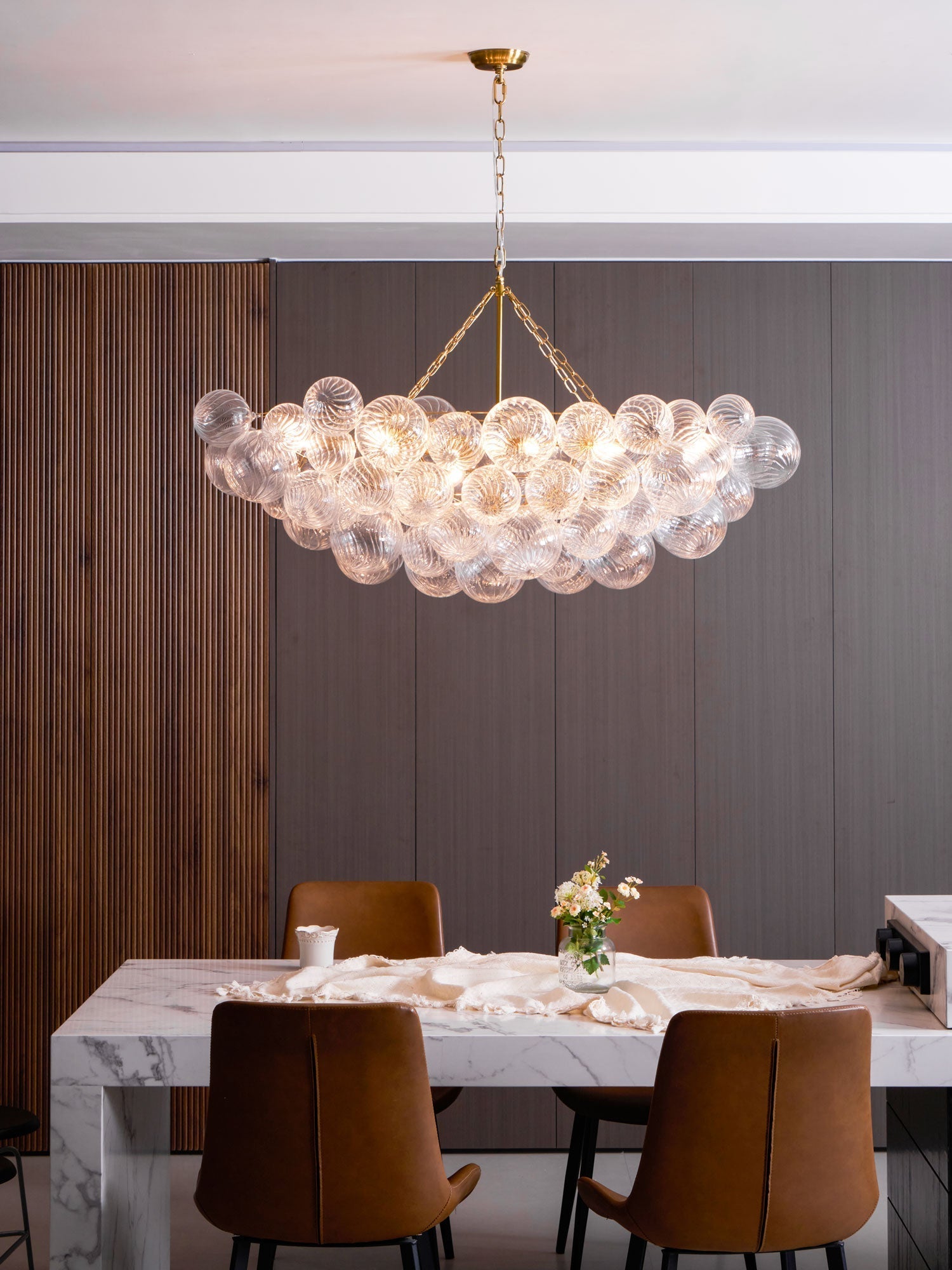Aurora Chandelier Glass Ball Bubble Modern - Letslighting