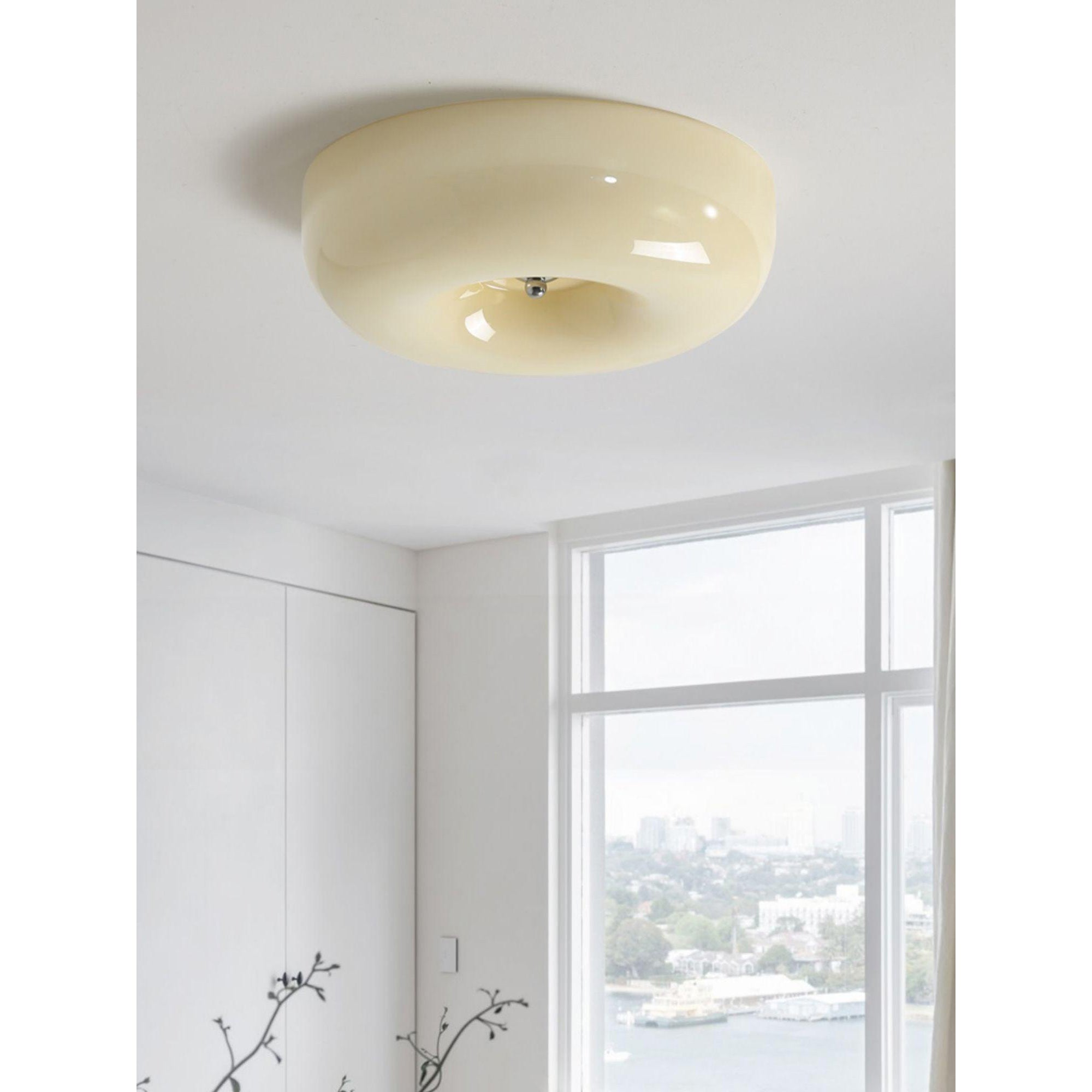 Ulsolir Premium Elegance Art Button Glass Ceiling Lamp - Letslighting