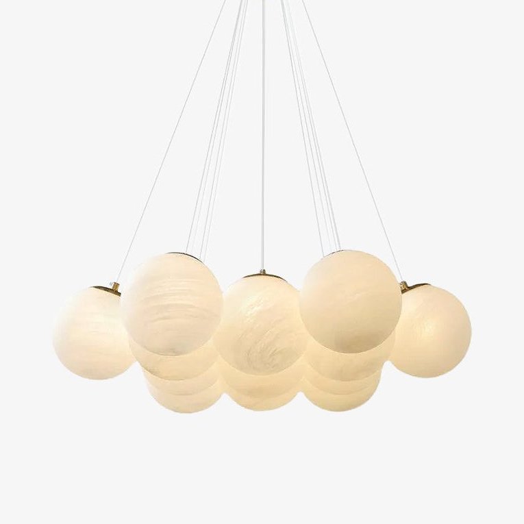 Lustra Chandelier Glass Cluster Frosted Glass - Letslighting