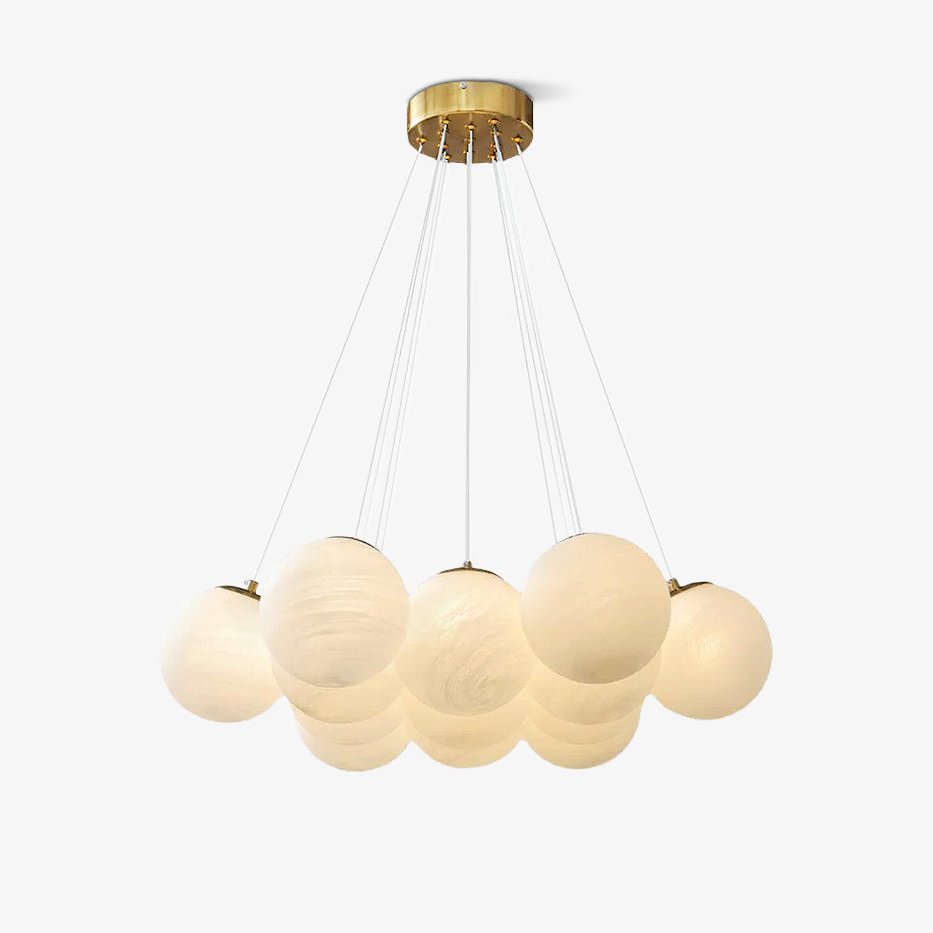 Lustra Chandelier Glass Cluster Frosted Glass - Letslighting