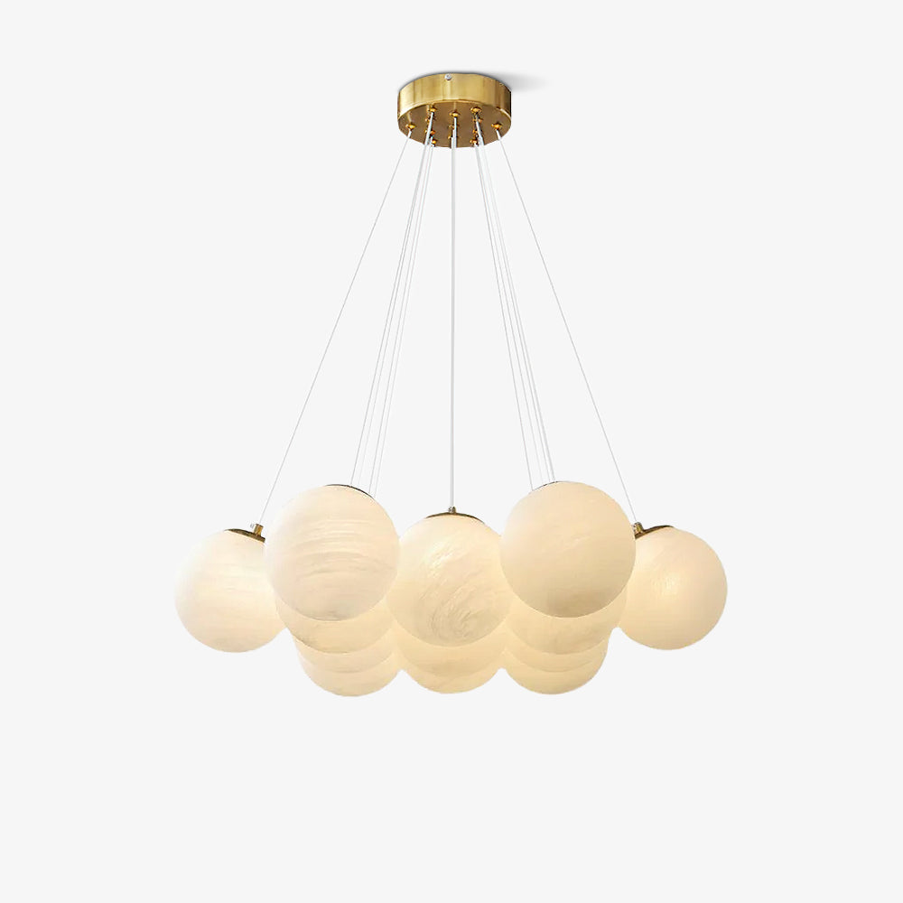 Lustra Chandelier Glass Cluster Frosted Glass - Letslighting