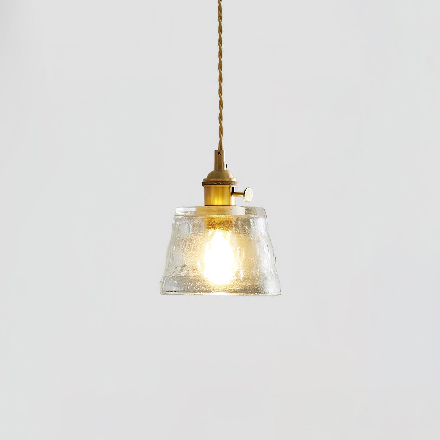 Lustra Pendant Lamp Copper Glass for Dining - Letslighting