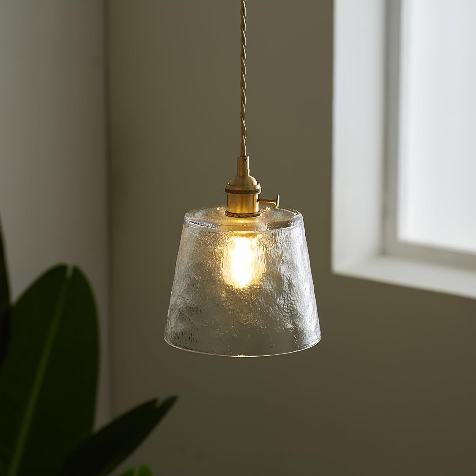 Lustra Pendant Lamp Copper Glass for Dining - Letslighting