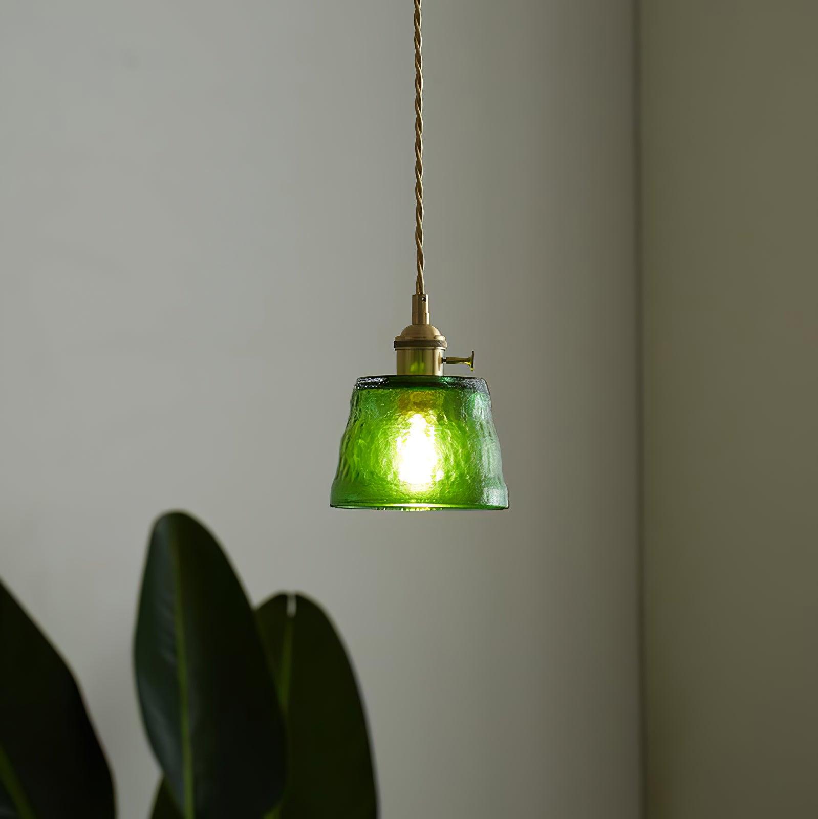 Lustra Pendant Lamp Copper Glass for Dining - Letslighting
