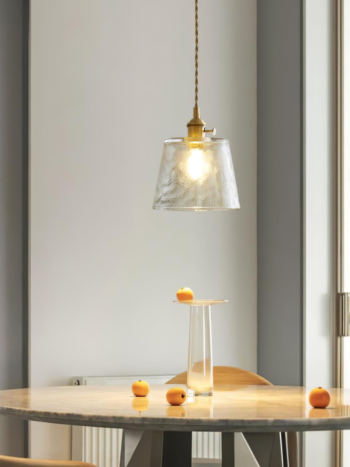 Lustra Pendant Lamp Copper Glass for Dining - Letslighting
