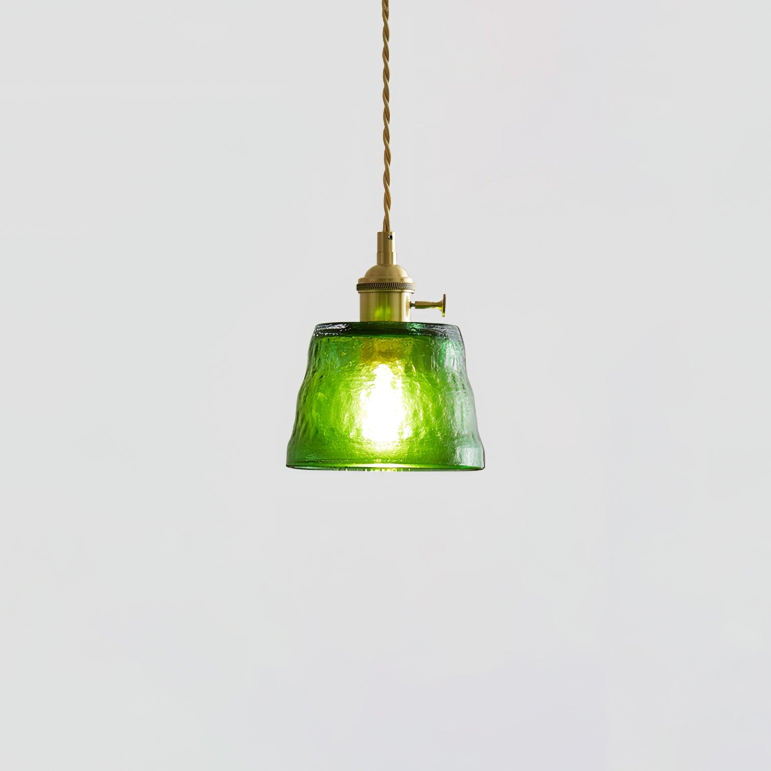Lustra Pendant Lamp Copper Glass for Dining - Letslighting