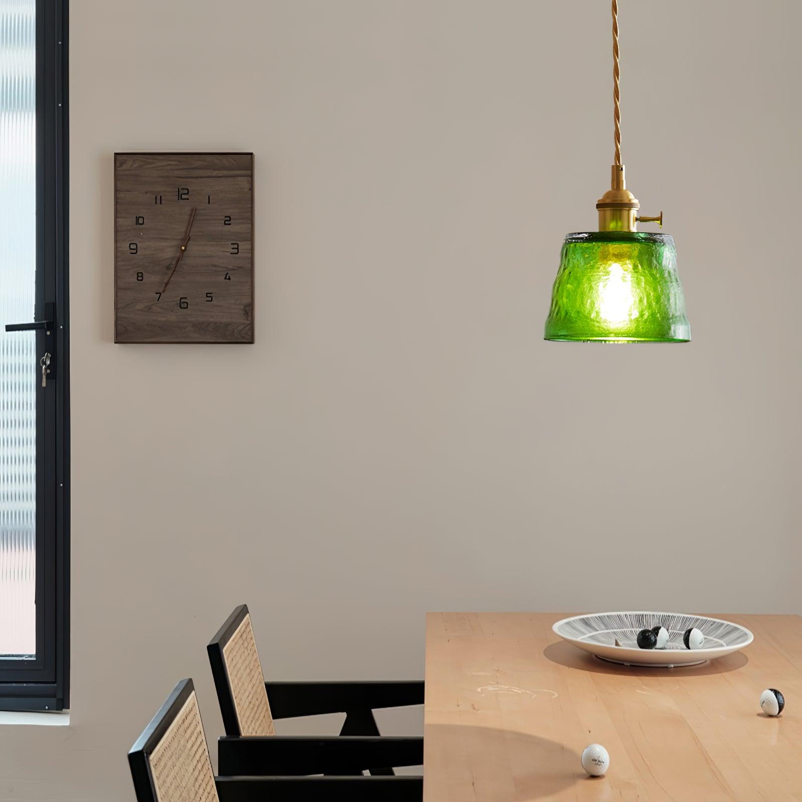 Lustra Pendant Lamp Copper Glass for Dining - Letslighting