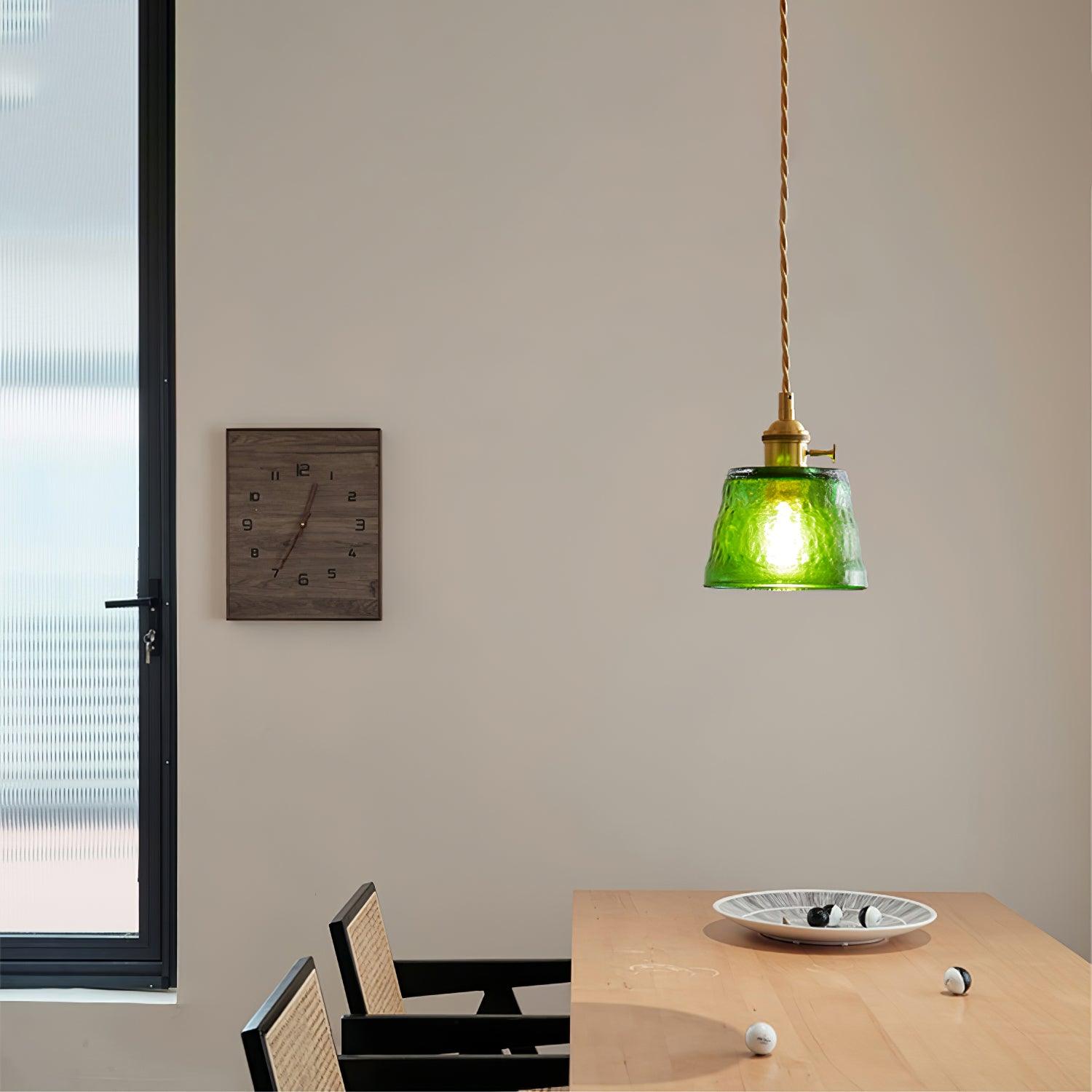 Lustra Pendant Lamp Copper Glass for Dining - Letslighting