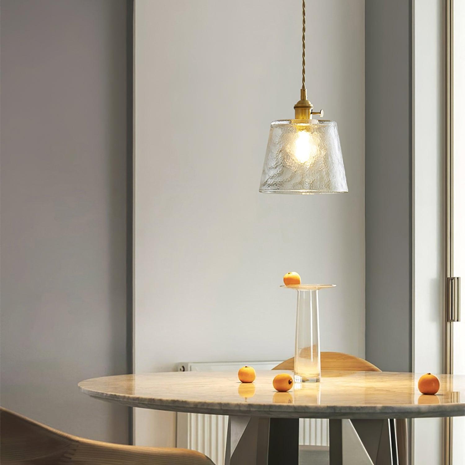 Lustra Pendant Lamp Copper Glass for Dining - Letslighting